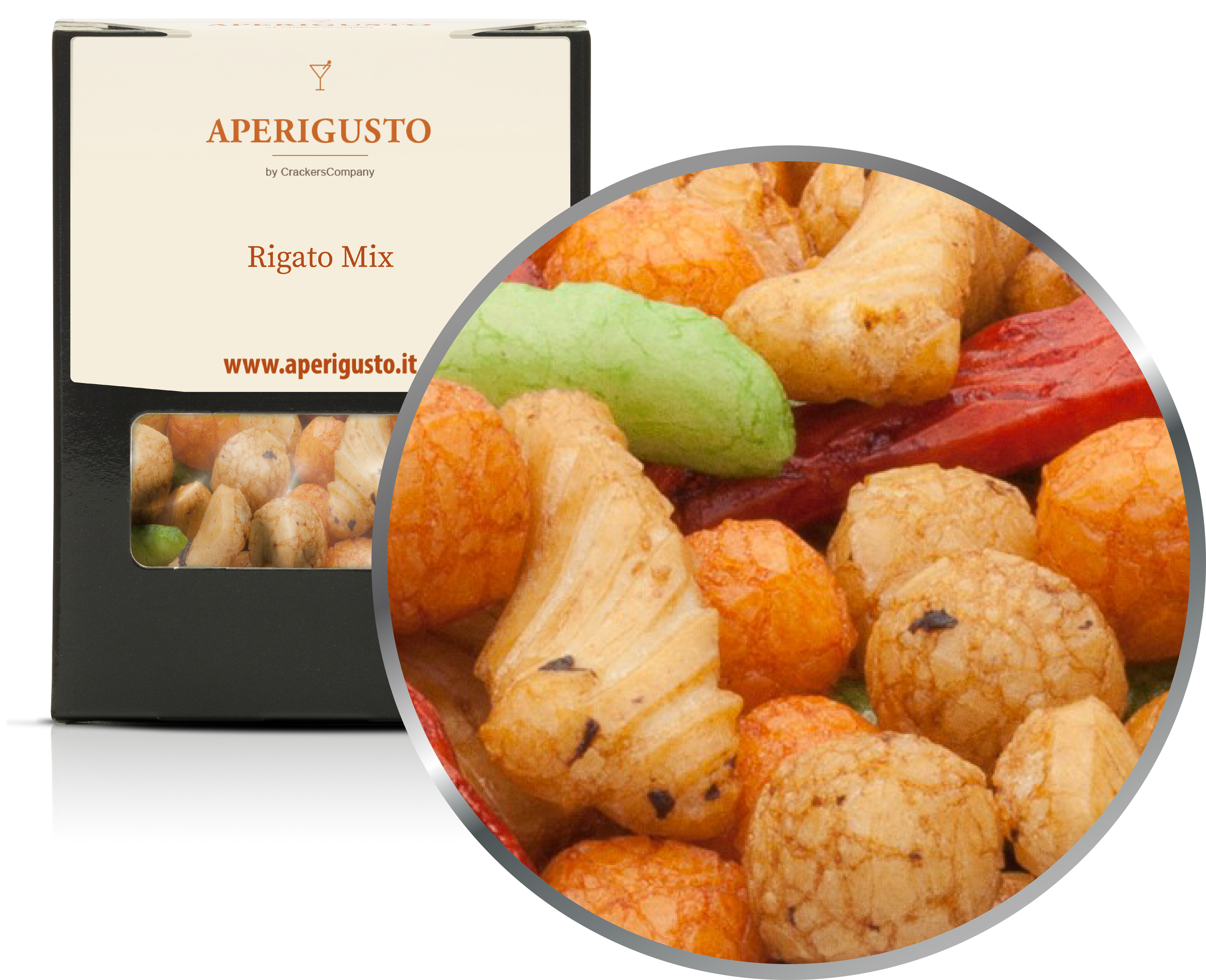 Aperigusto Zoom | P-11110-BOX | Scatola di carta | Rigato Mix