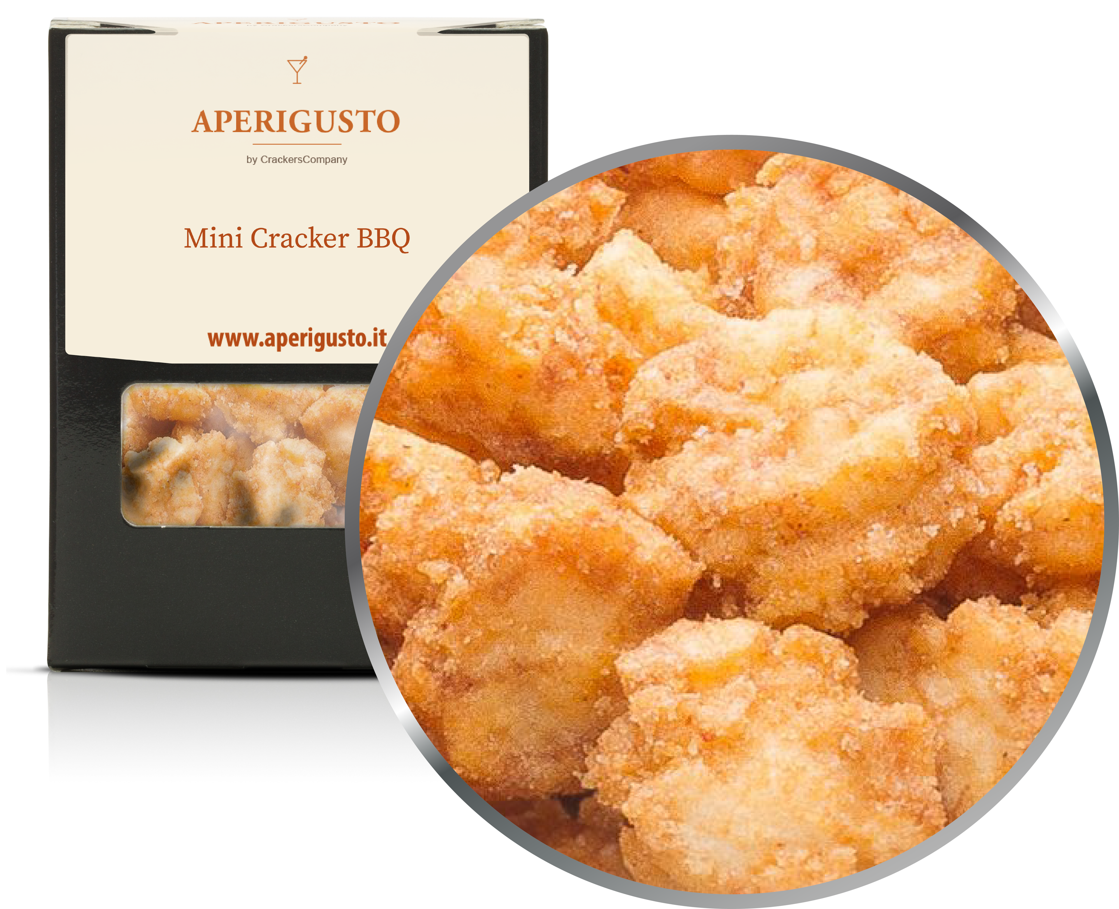 Aperigusto Zoom | P-11127-BOX | Scatola di carta | Mini Cracker BBQ