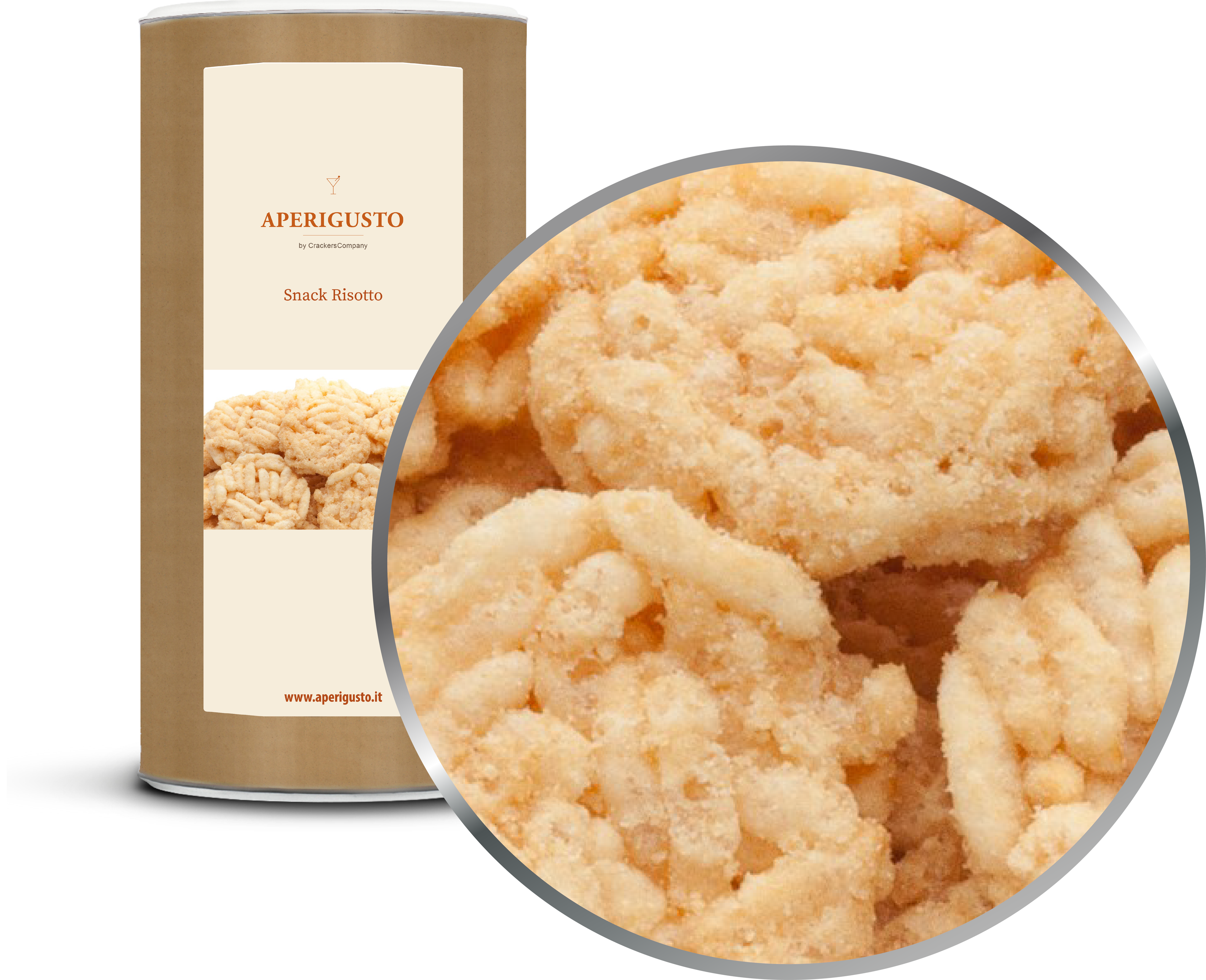 Aperigusto Zoom | P-11136-CCL | Barattolo composite grande | Snack Risotto