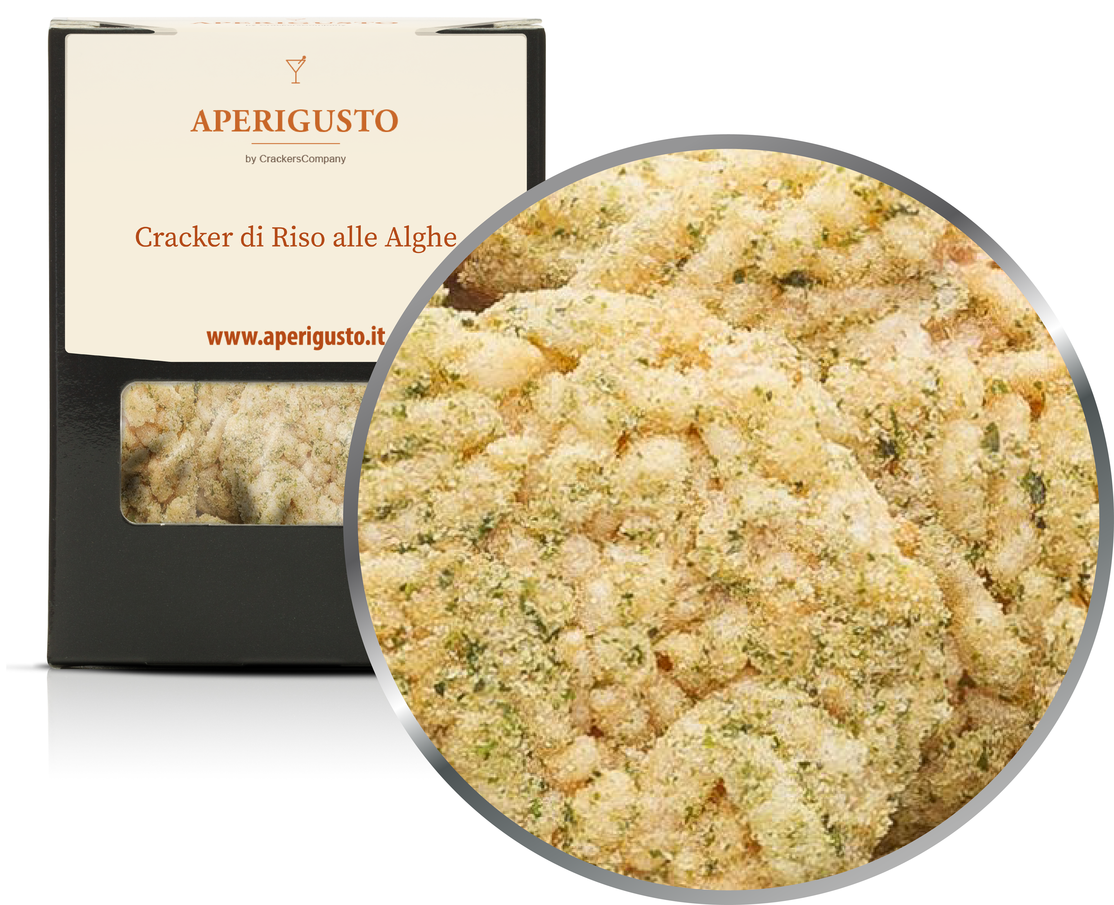 Aperigusto Zoom | P-11137-BOX | Scatola di carta | Cracker Riso Alghe