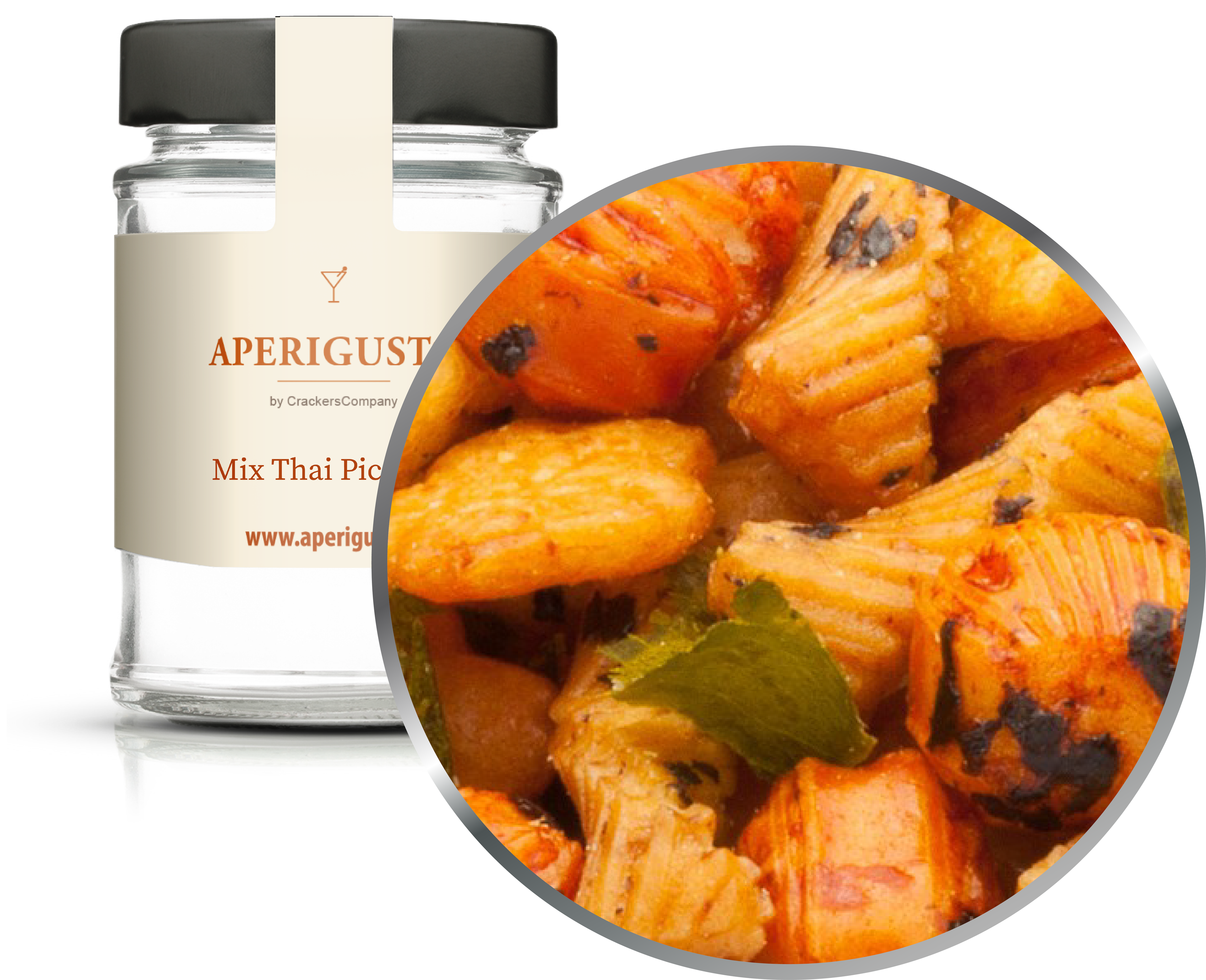 Aperigusto Zoom | P-11145-GLR | Vaso rotondo | Mix Thai Piccante