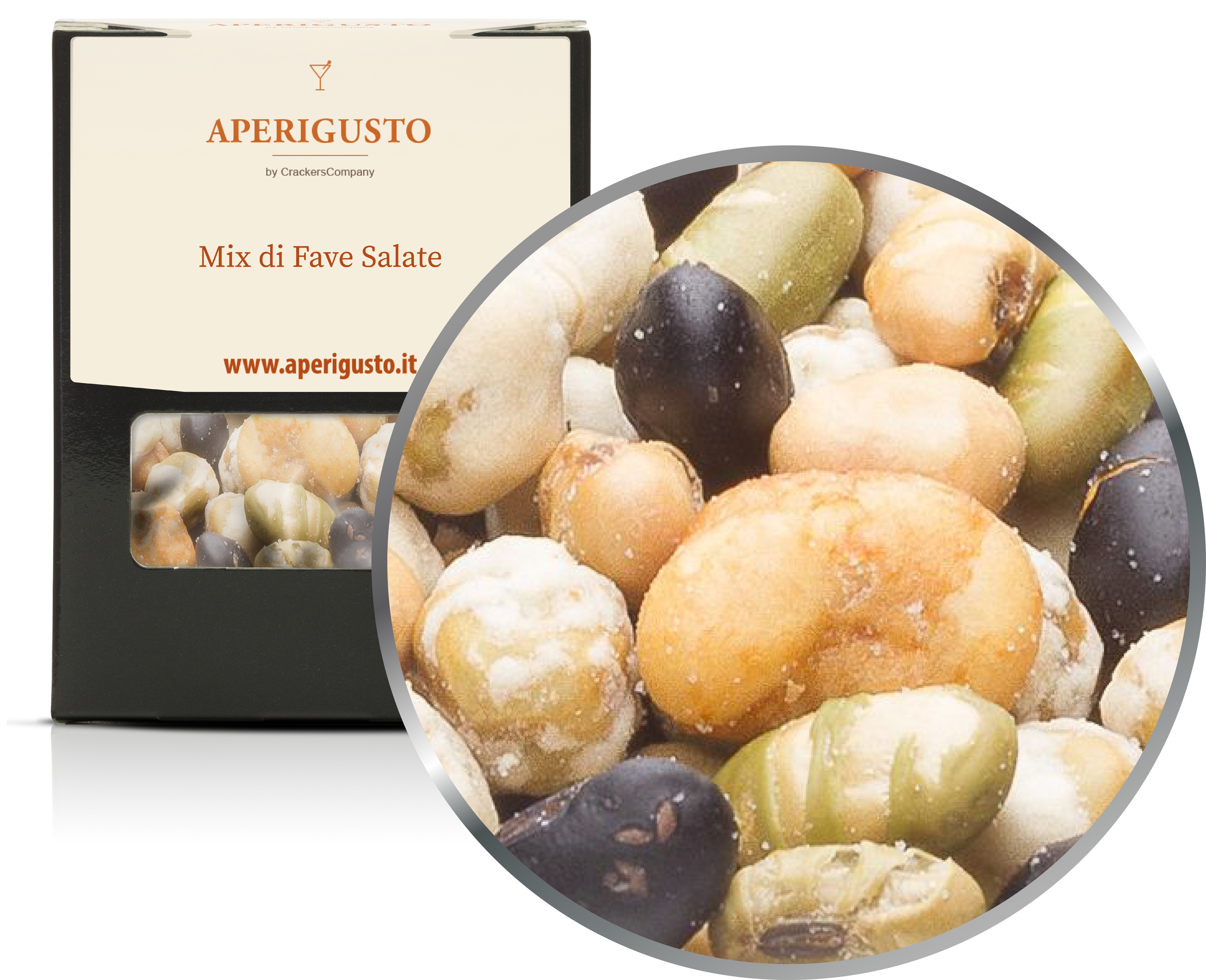 Aperigusto Zoom | P-11170-BOX | Scatola di carta | Mix di Fave Salate