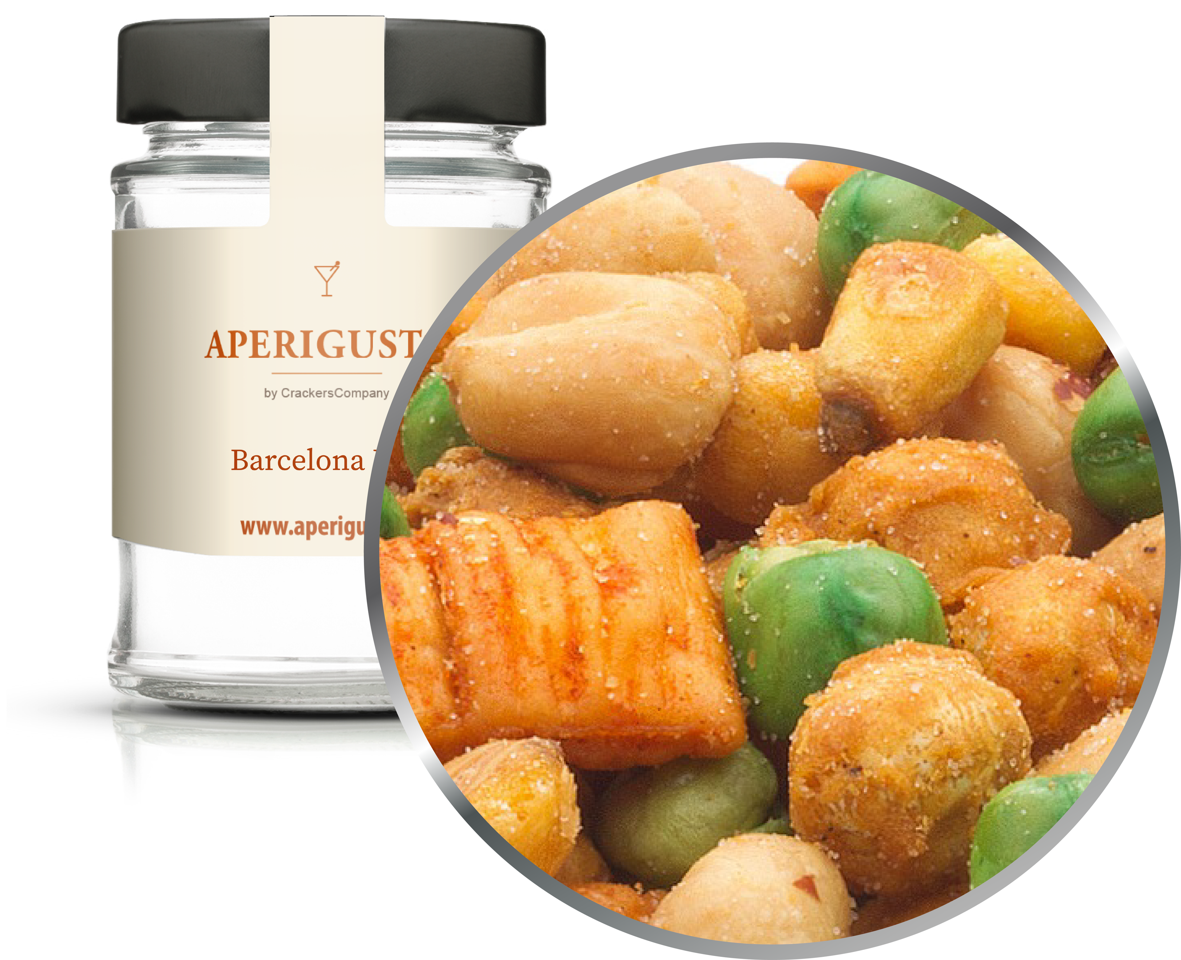 Aperigusto Zoom | P-12146-GLR | Vaso rotondo | Barcelona Mix