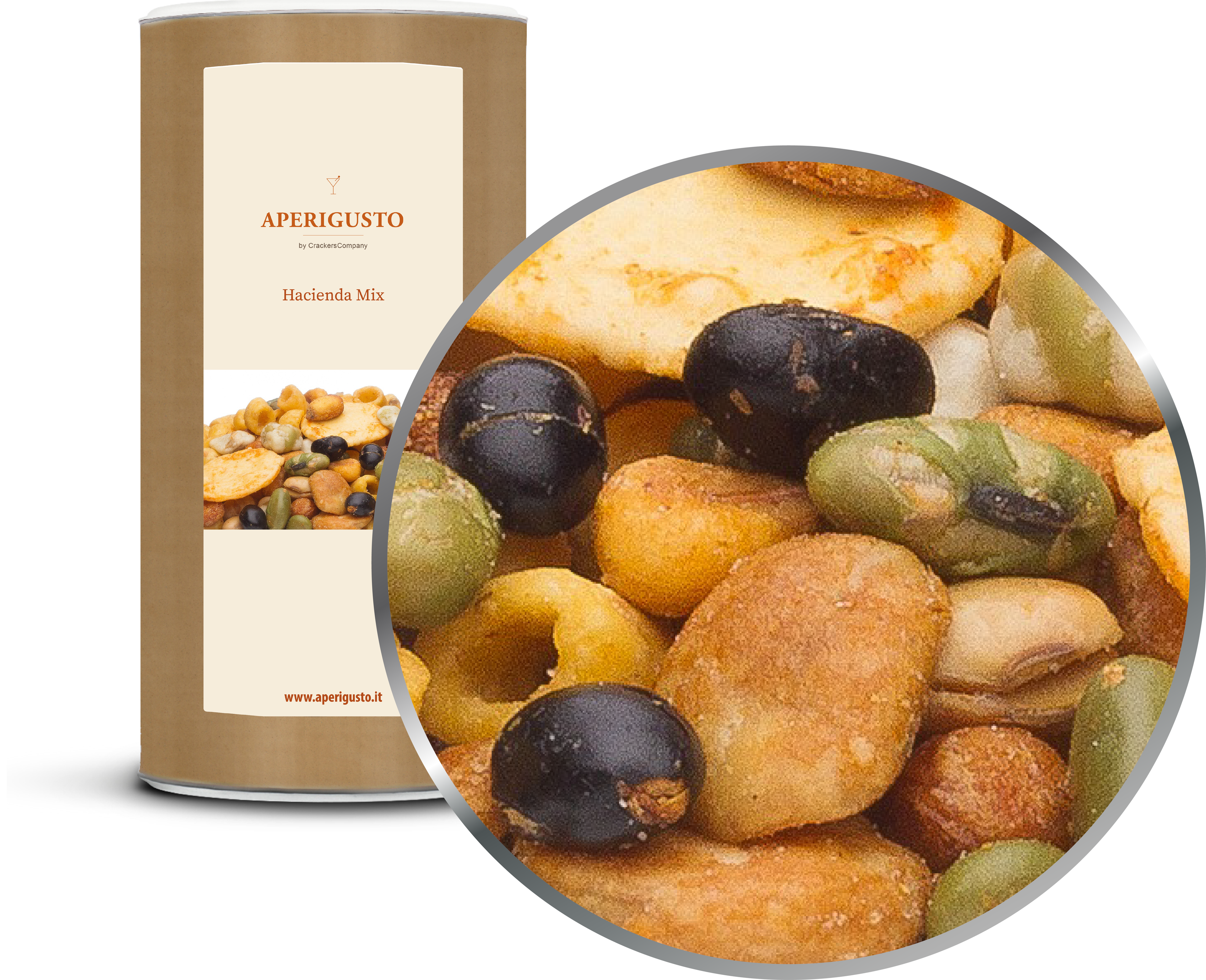 Aperigusto Zoom | P-12207-CCL | Barattolo composite grande | Hacienda Mix