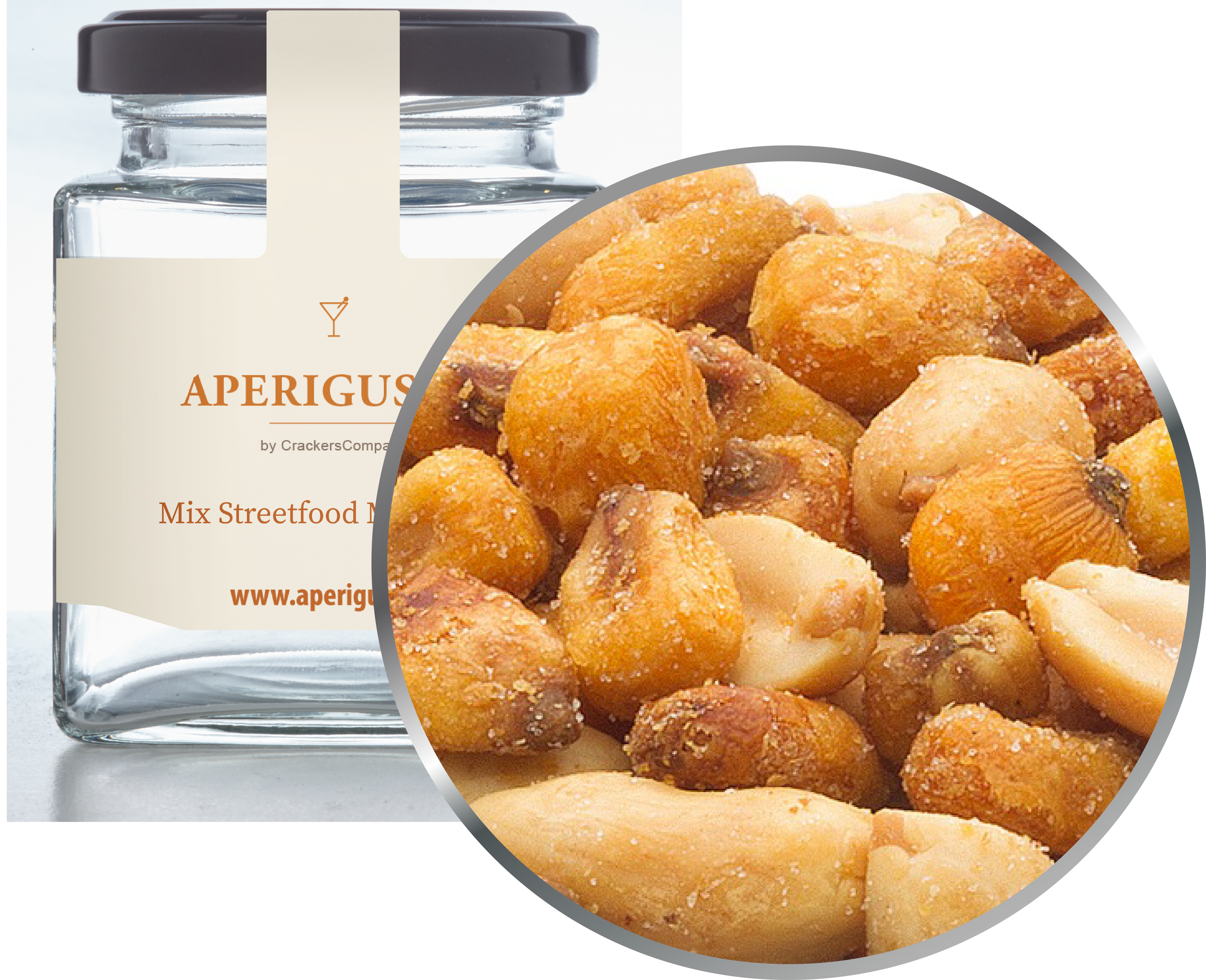 Aperigusto Zoom | P-12222-GLQ | Vaso quadrato | Streetfood Messicano