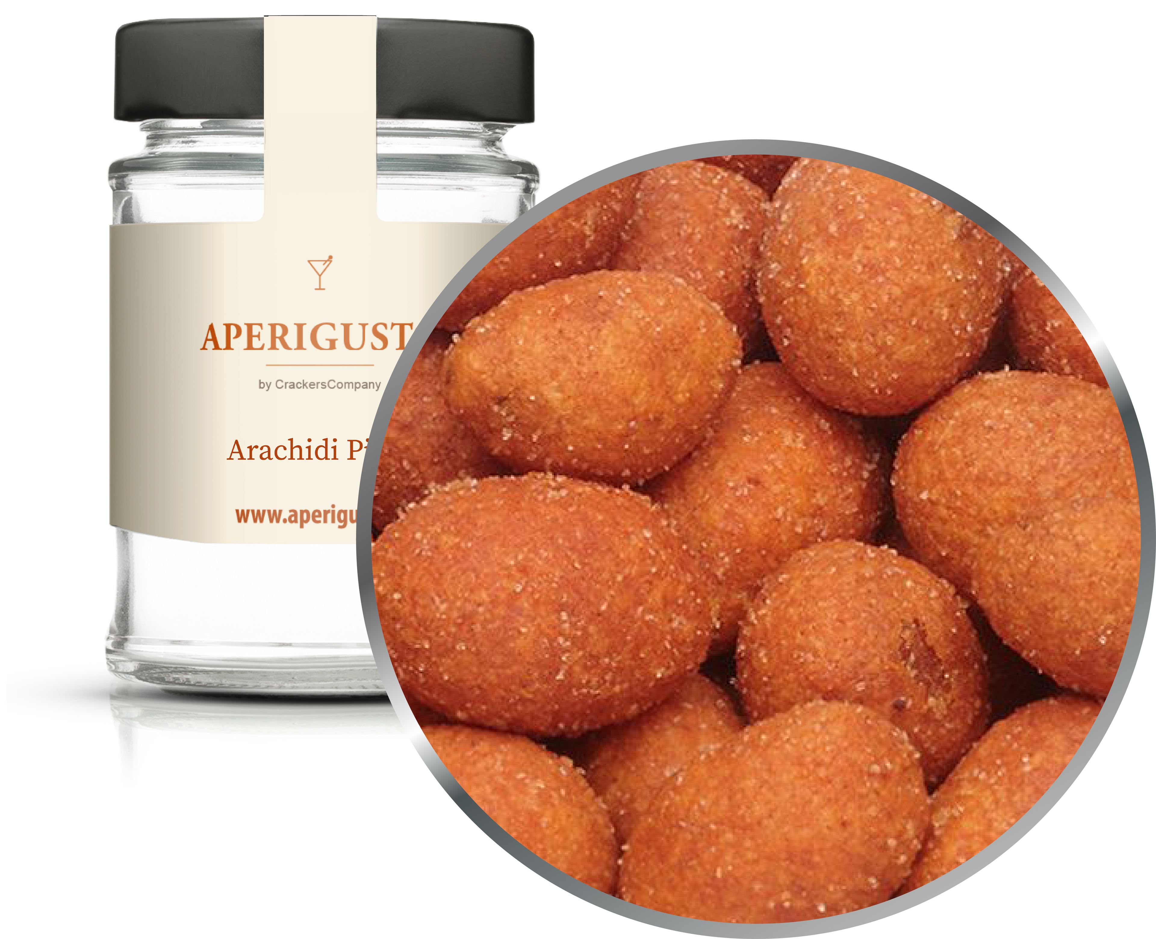 Aperigusto Zoom | P-13139-GLR | Vaso rotondo | Arachidi Pizza