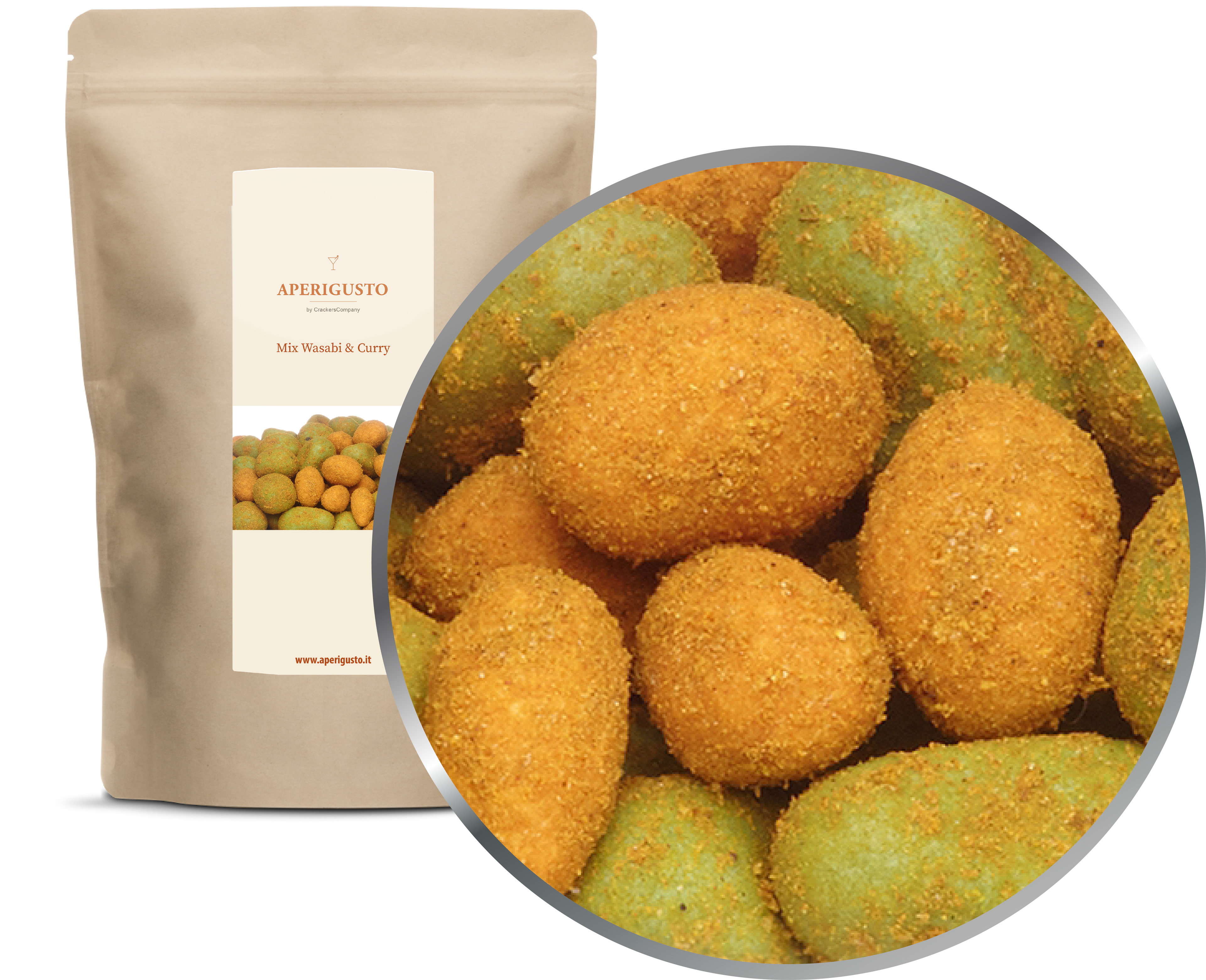 Aperigusto Zoom | P-13159-ZIP | Sacchetto ZIP | Mix Wasabi & Curry