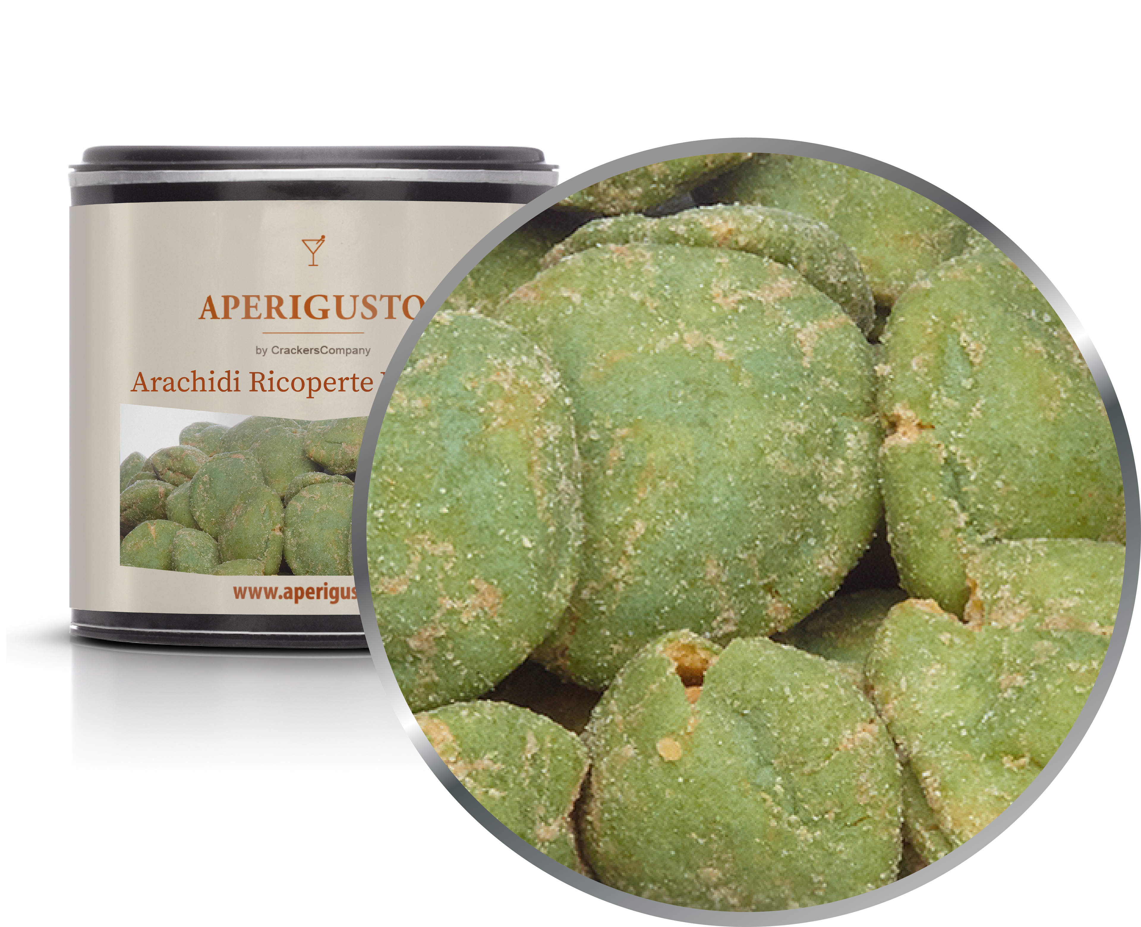 Aperigusto Zoom | P-13160-CCS | Barattolo composite piccolo | Arachidi Wasabi II