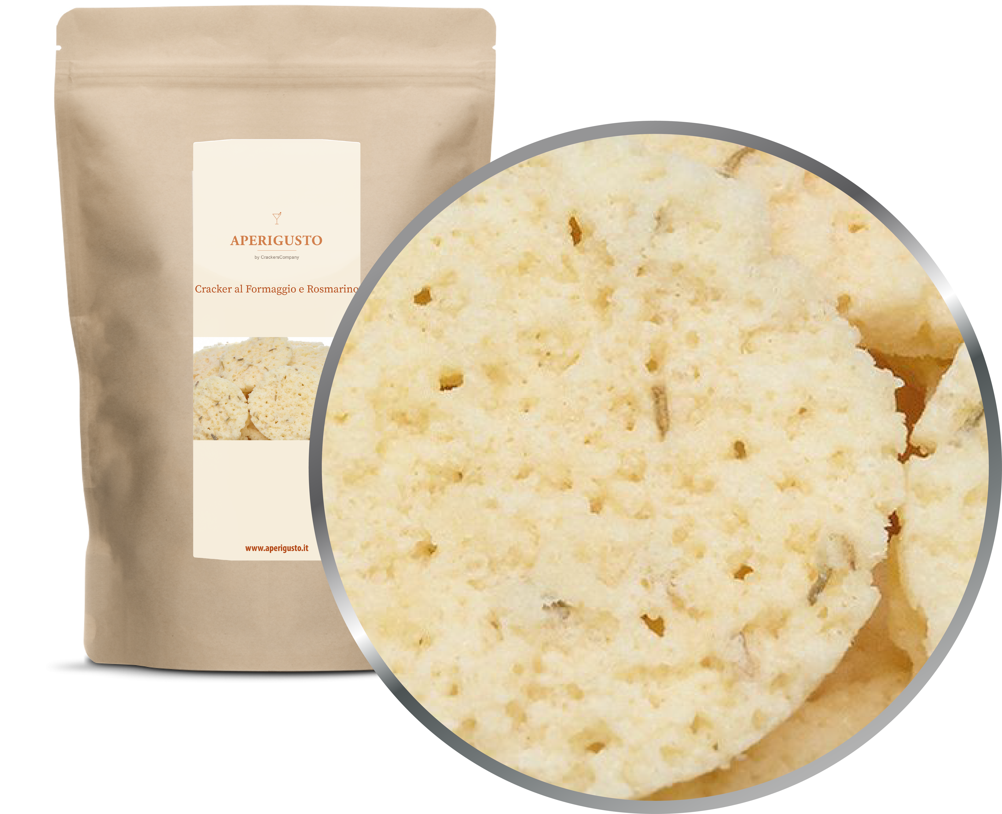 Aperigusto Zoom | P-14005-ZIP | Sacchetto ZIP | Cracker al Rosmarino