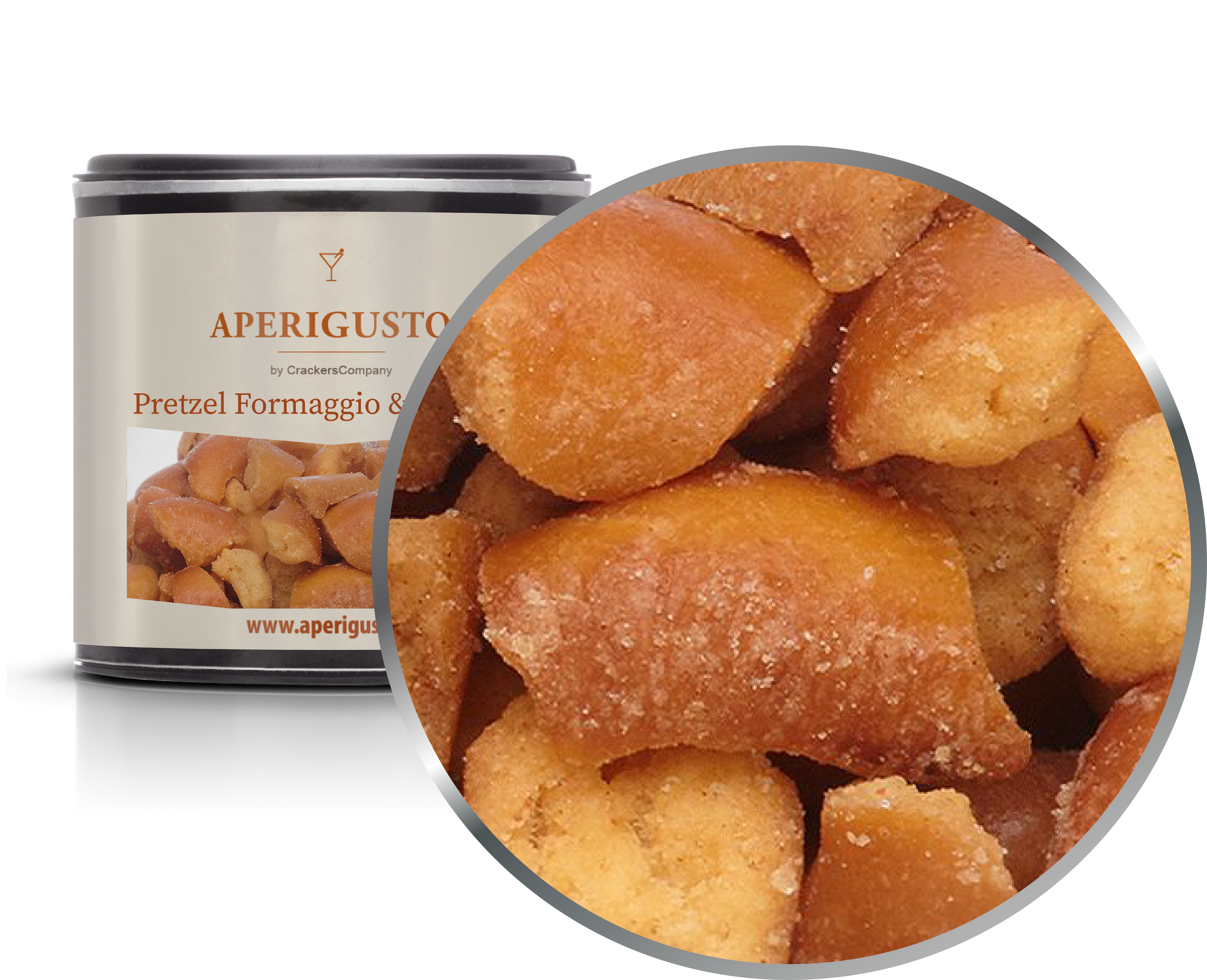 Aperigusto Zoom | P-14163-CCS | Barattolo composite piccolo | Pretzel Cheddar Chili