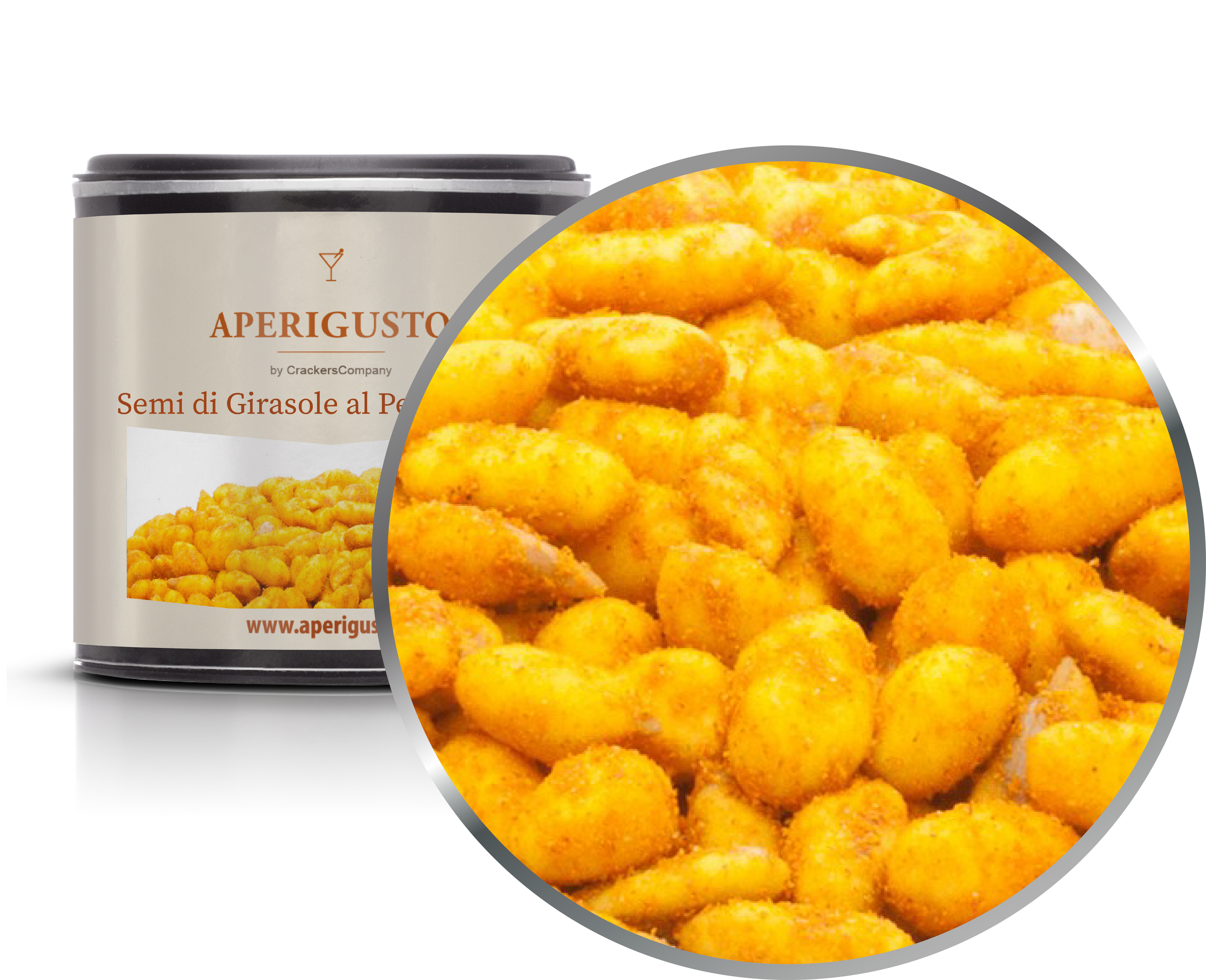 Aperigusto Zoom | P-15114-CCS | Barattolo composite piccolo | Semi Girasole Chili