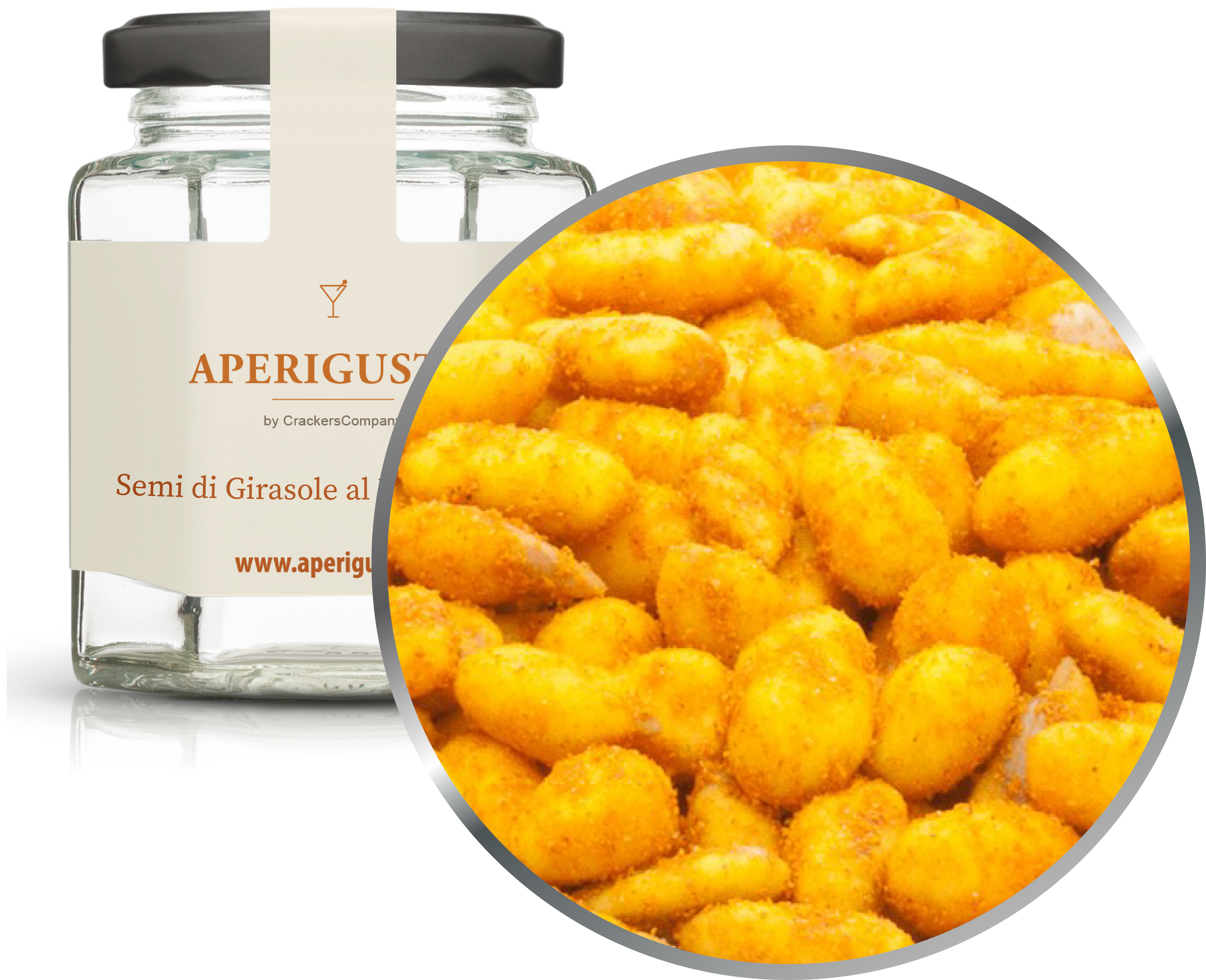 Aperigusto Zoom | P-15114-GLE | Vaso esagonale | Semi Girasole Chili
