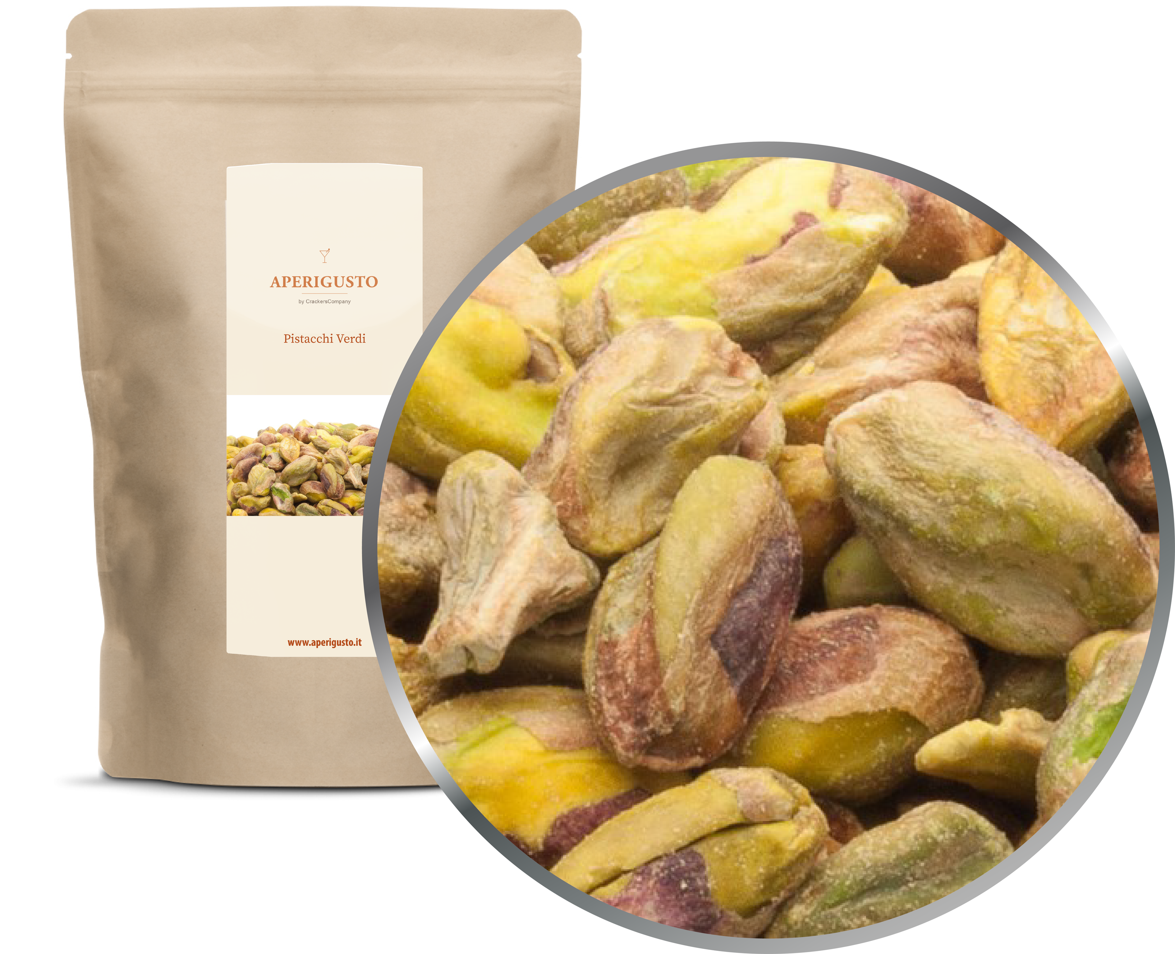 Aperigusto Zoom | P-15120-ZIP | Sacchetto ZIP | Pistacchi Verdi
