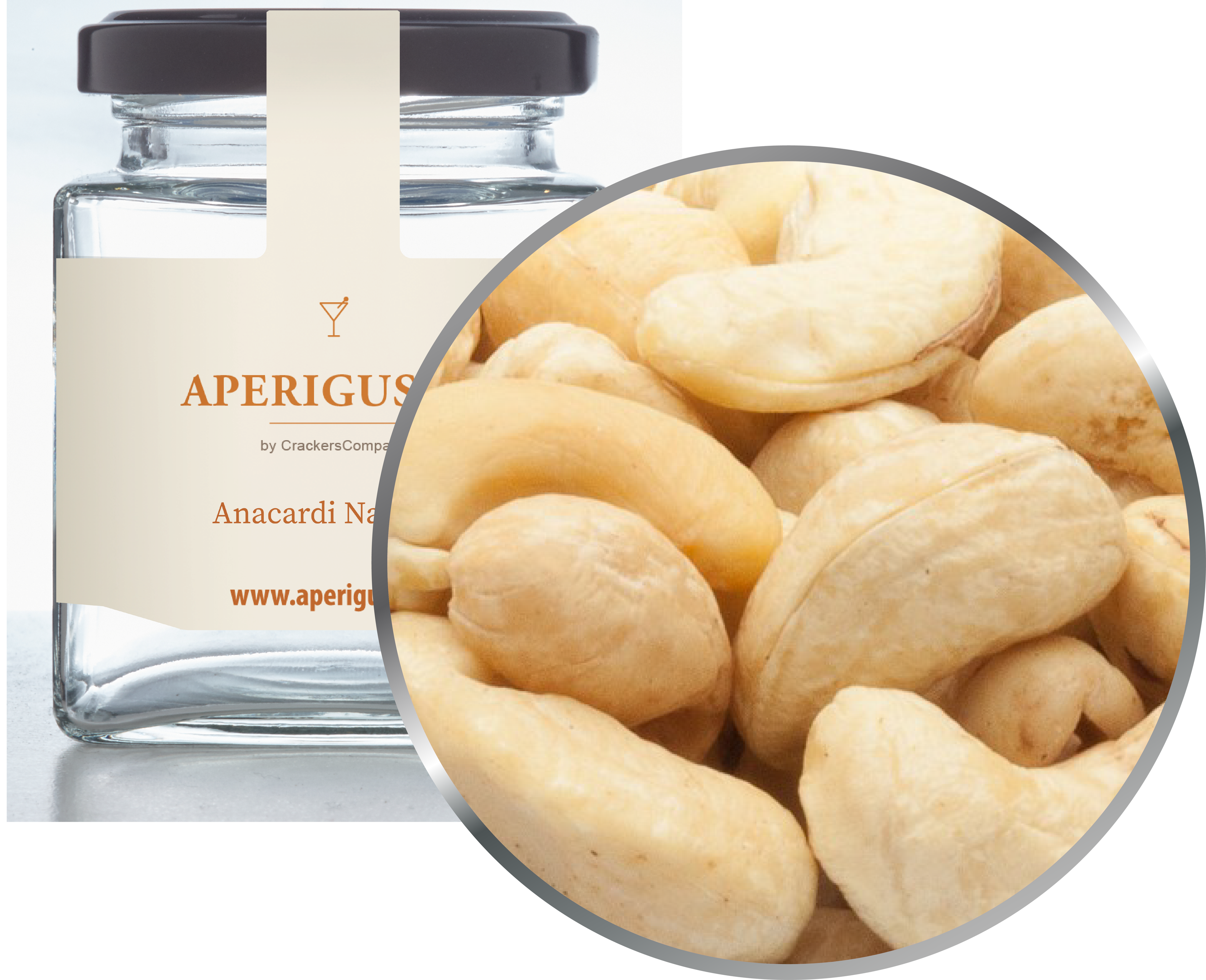 Aperigusto Zoom | P-15135-GLQ | Vaso quadrato | Anacardi Naturali