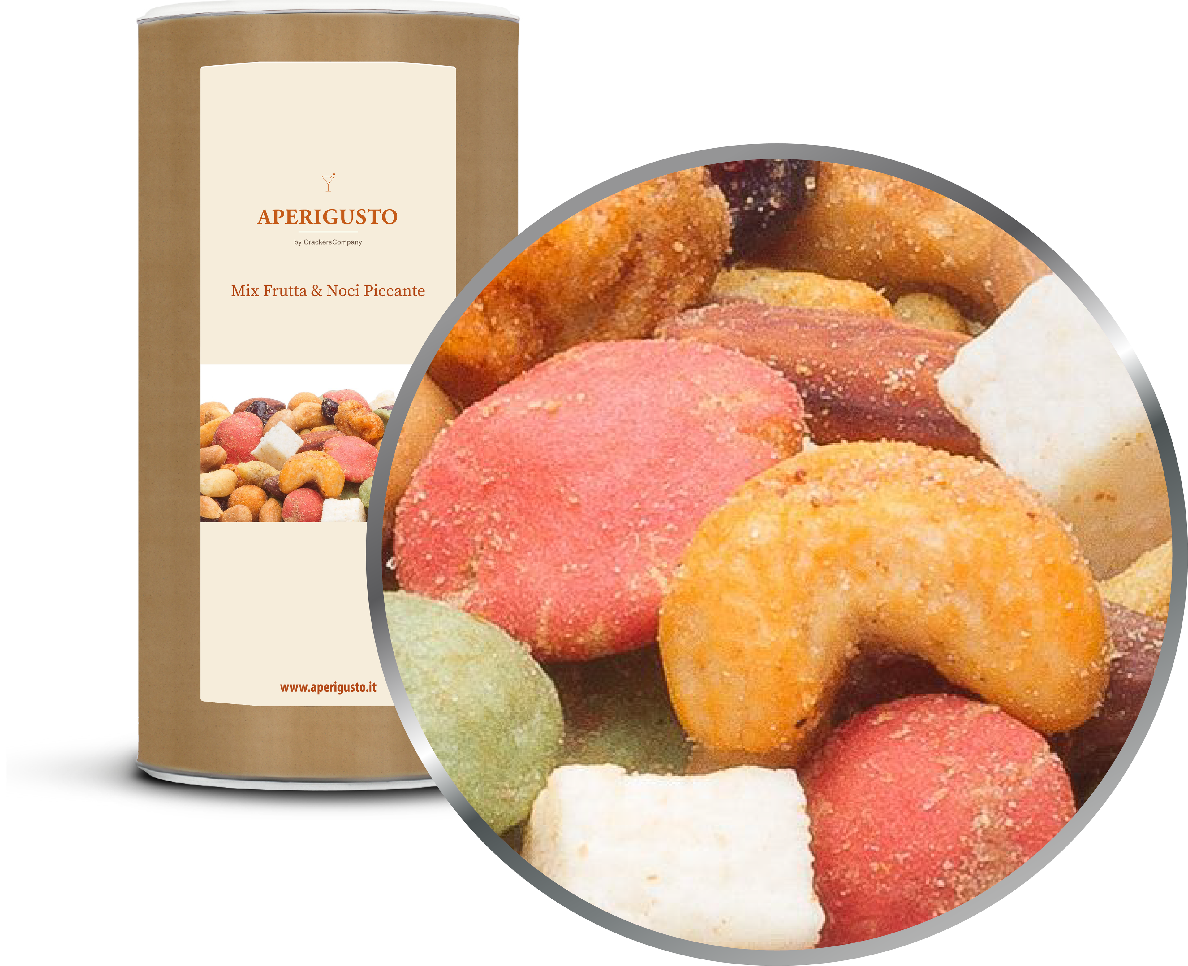 Aperigusto Zoom | P-19041-CCL | Barattolo composite grande | Mix Frutta Piccante
