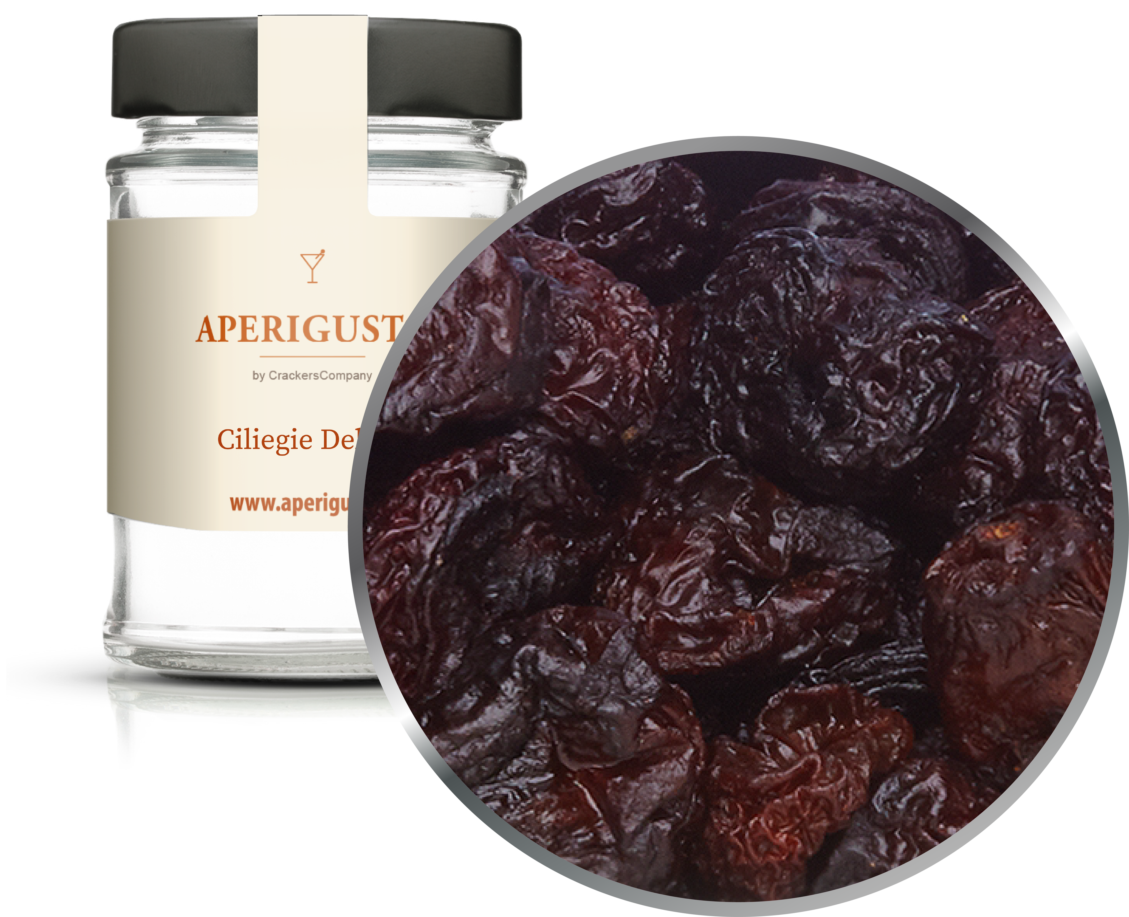 Aperigusto Zoom | P-20105-GLR | Vaso rotondo | Ciliegie Deluxe