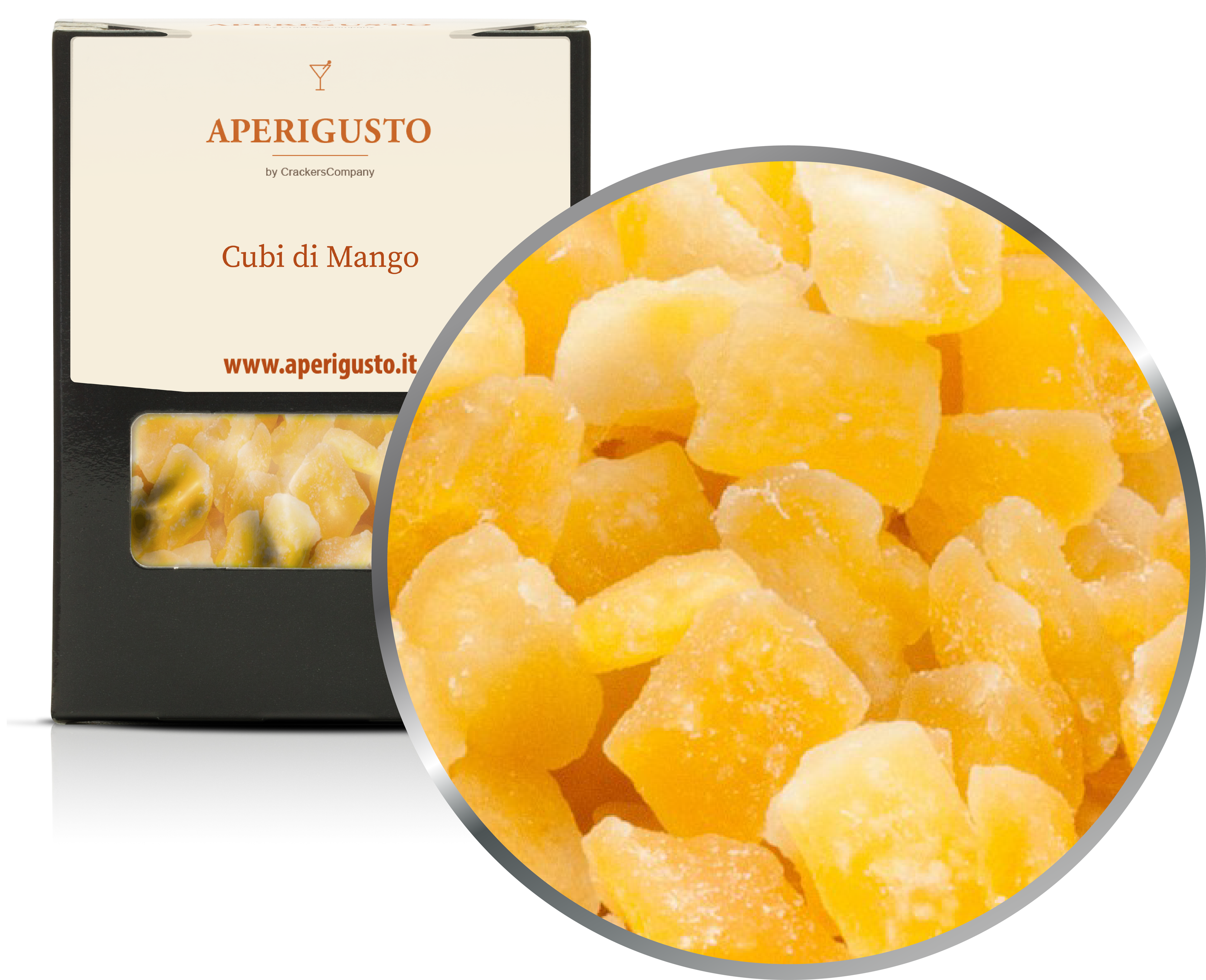 Aperigusto Zoom | P-20130-BOX | Scatola di carta | Cubi di Mango