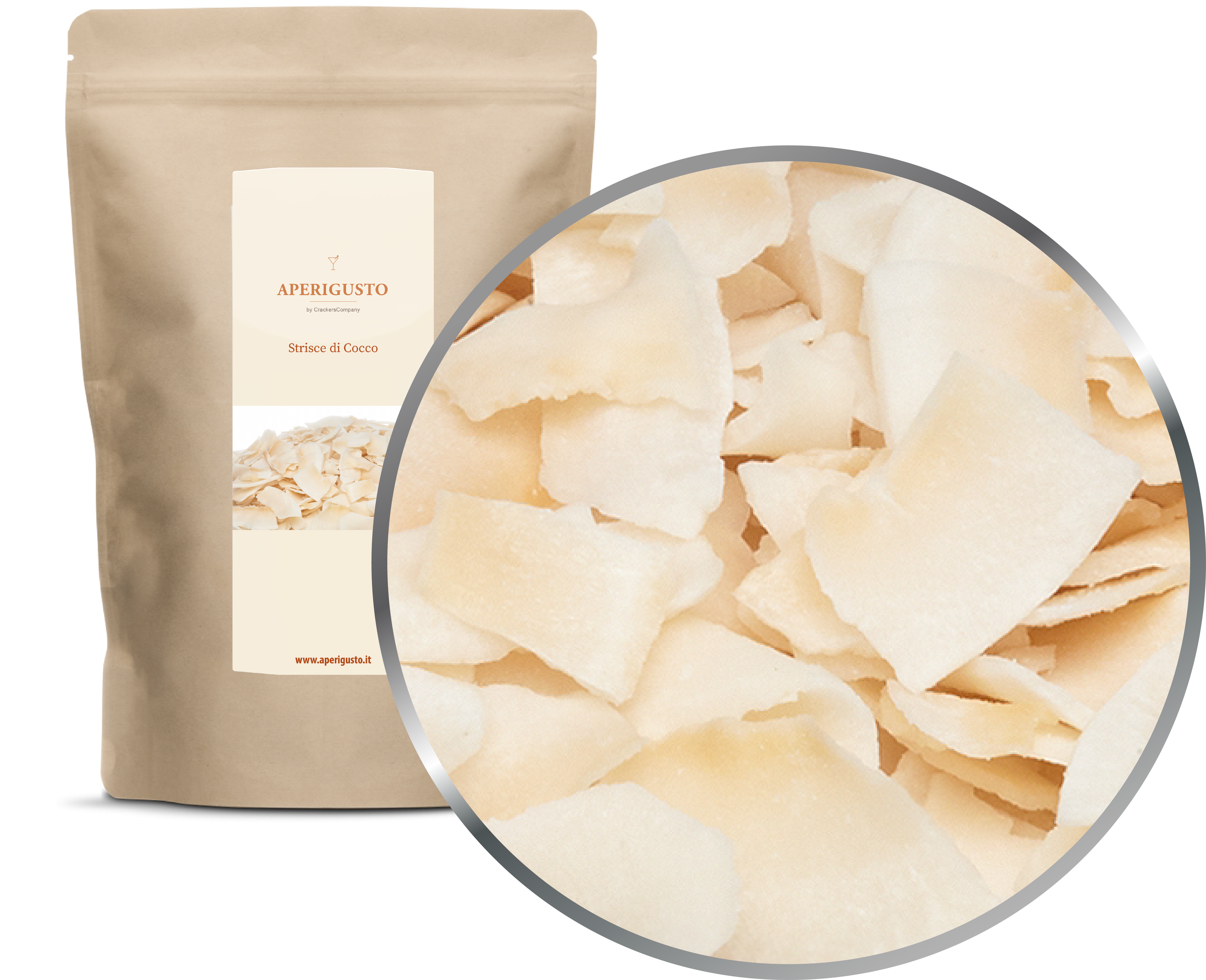 Aperigusto Zoom | P-20150-ZIP | Sacchetto ZIP | Strisce di Cocco