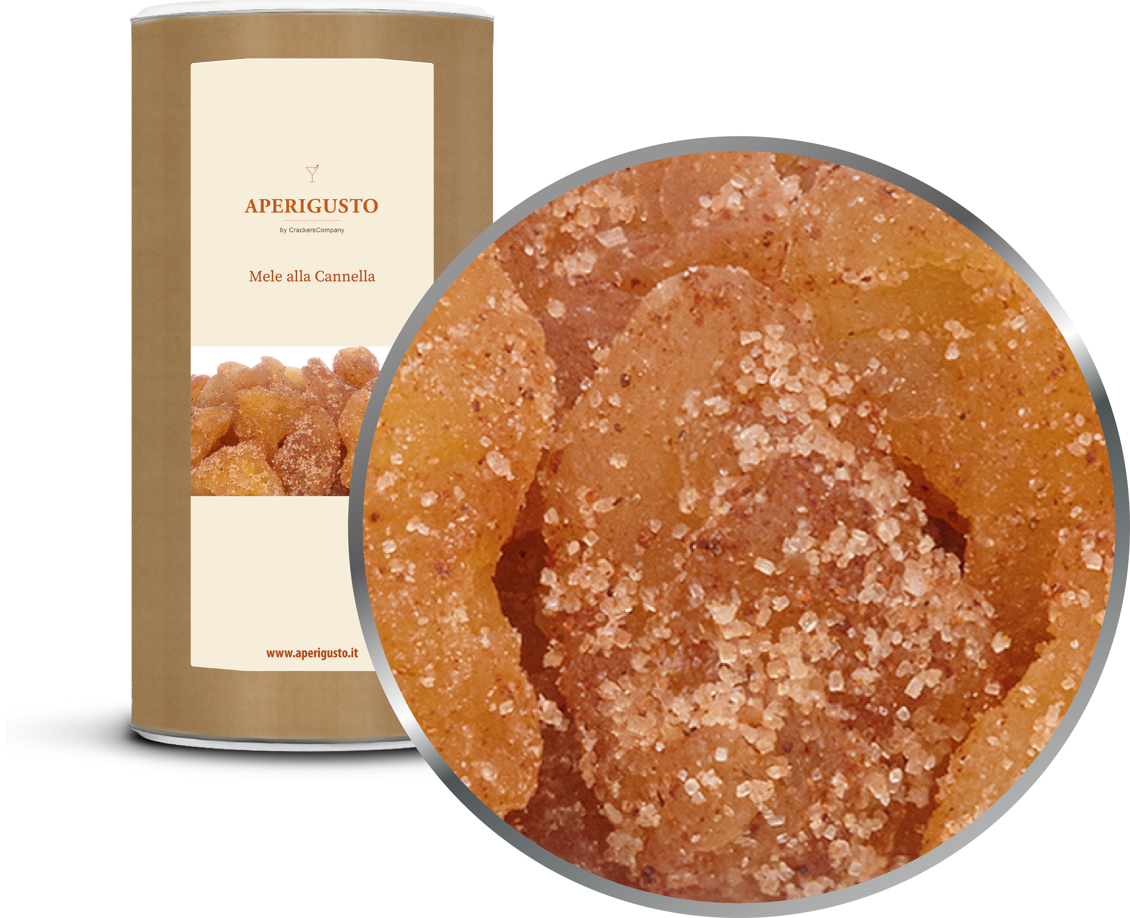 Aperigusto Zoom | P-20170-CCL | Barattolo composite grande | Mele alla Cannella