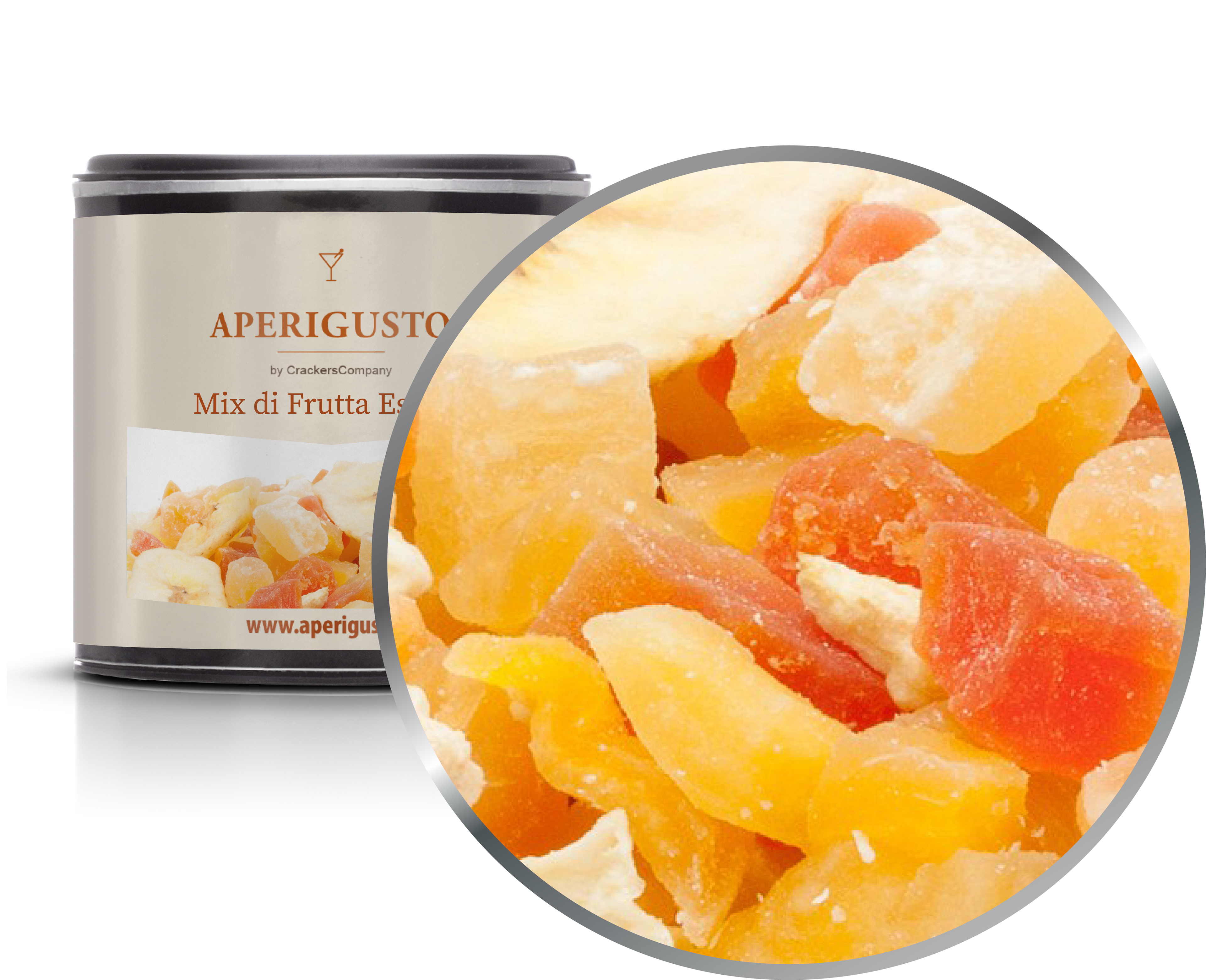 Aperigusto Zoom | P-20180-CCS | Barattolo composite piccolo | Mix di Frutta Esotica
