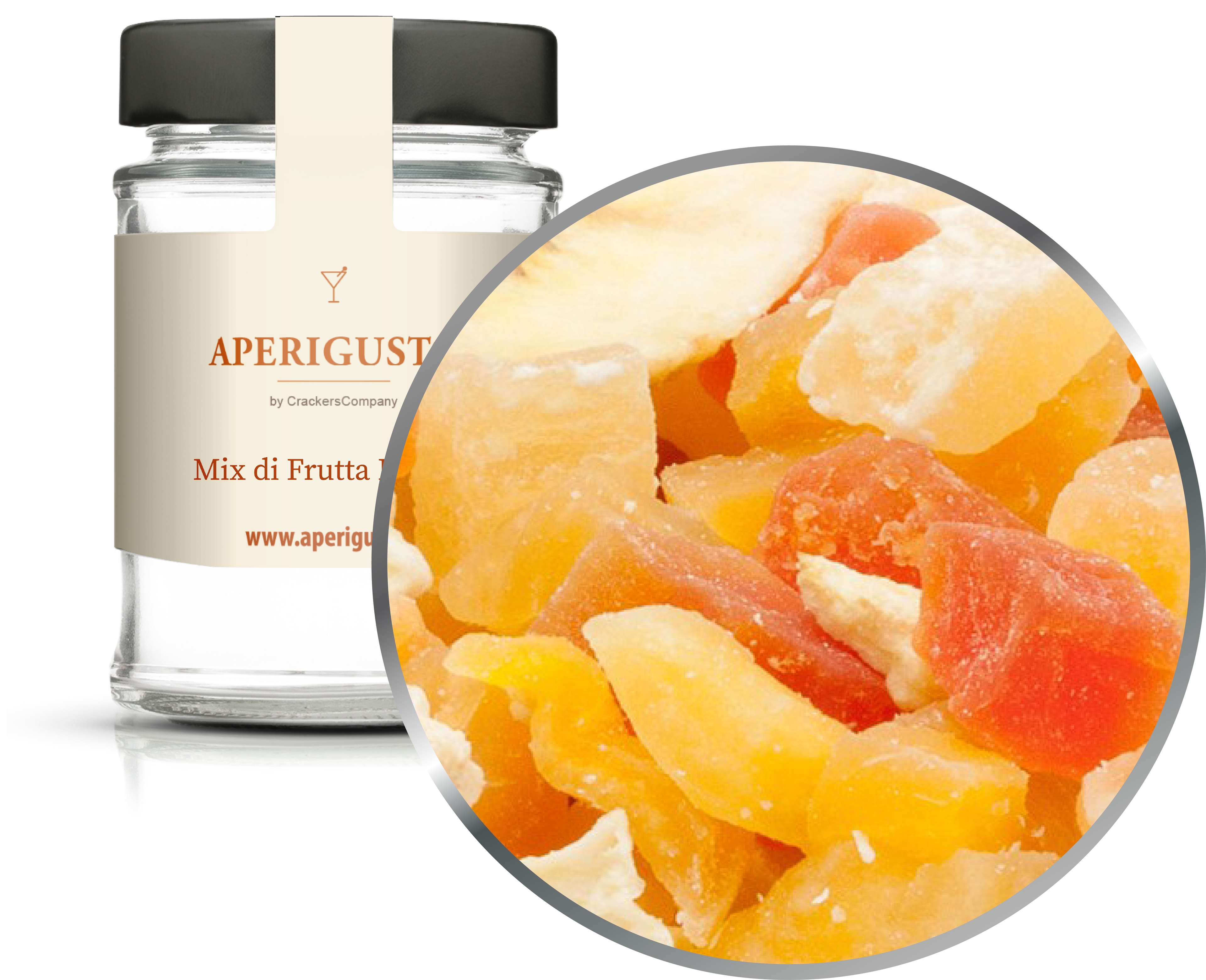 Aperigusto Zoom | P-20180-GLR | Vaso rotondo | Mix di Frutta Esotica