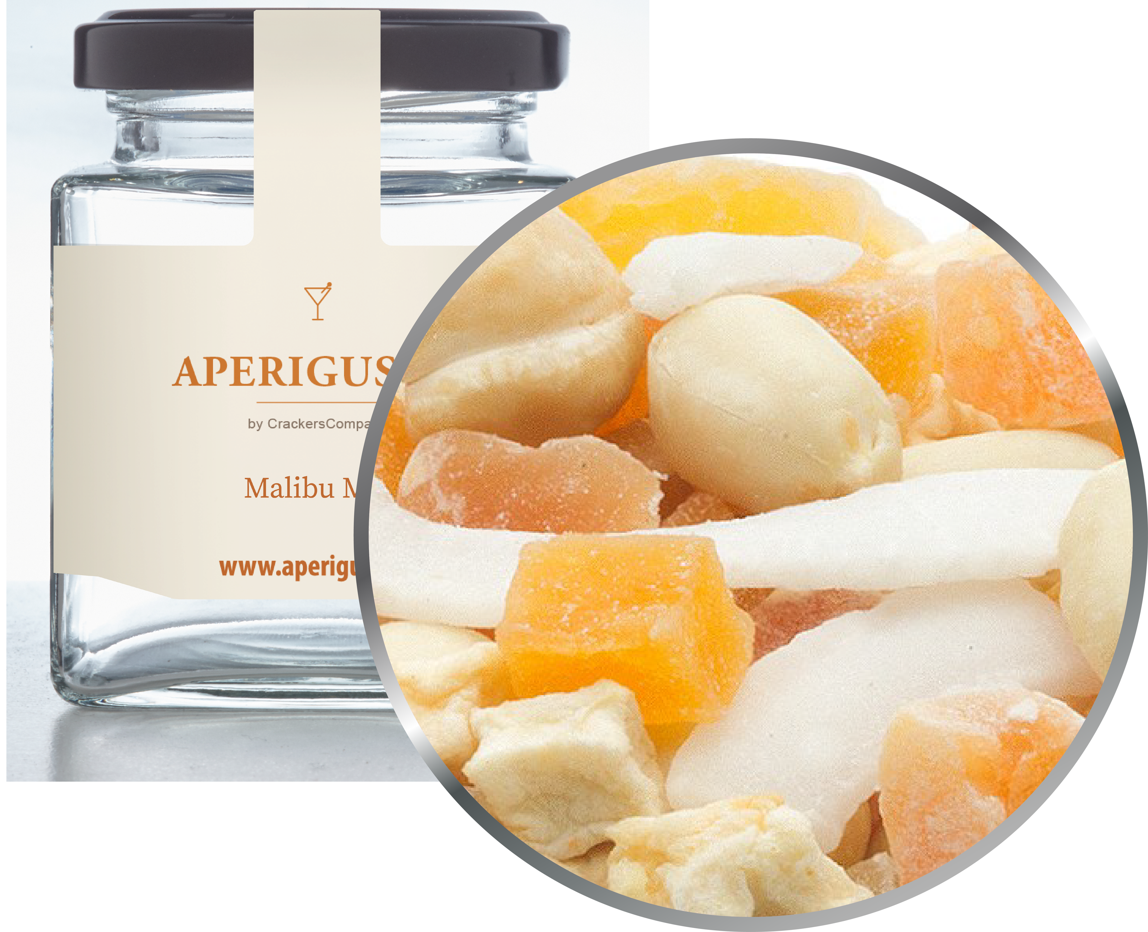Aperigusto Zoom | P-20380-GLQ | Vaso quadrato | Malibu Mix