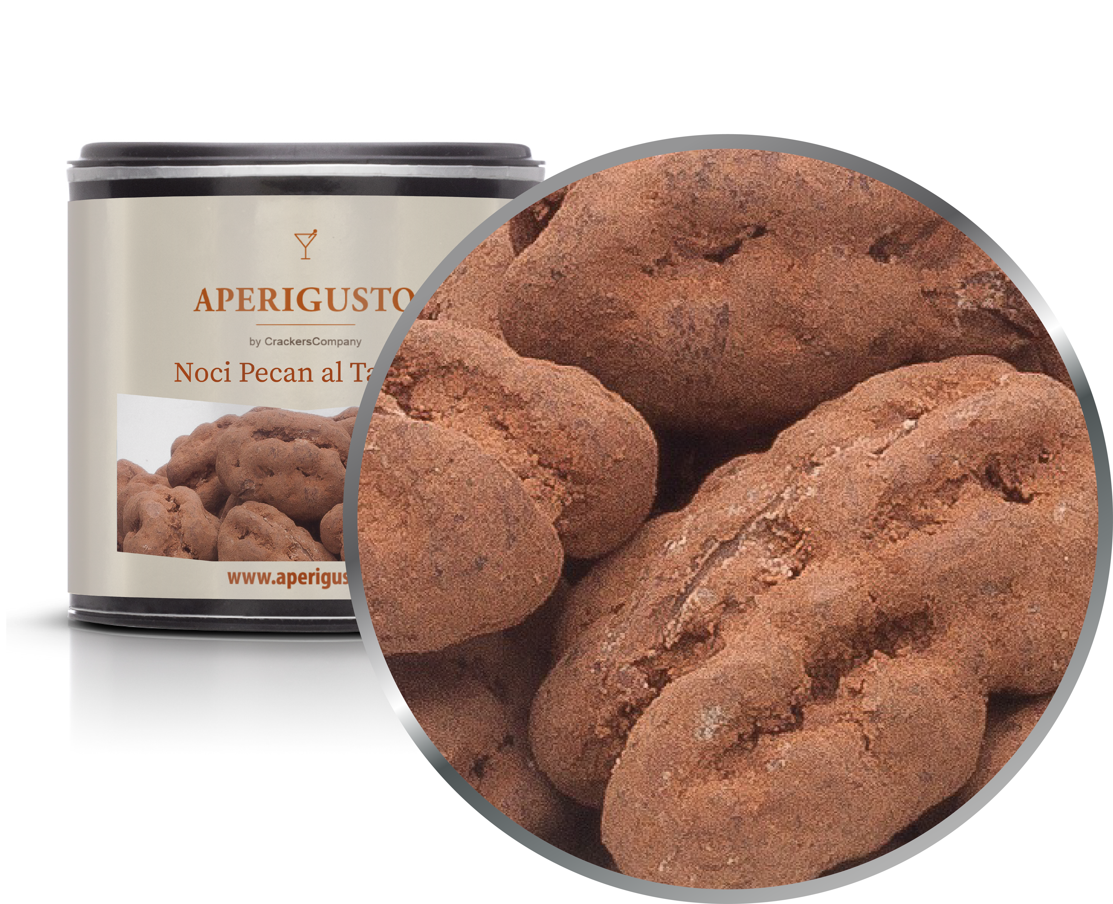 Aperigusto Zoom | P-31105-CCS | Barattolo composite piccolo | Noci Pecan al Tartufo