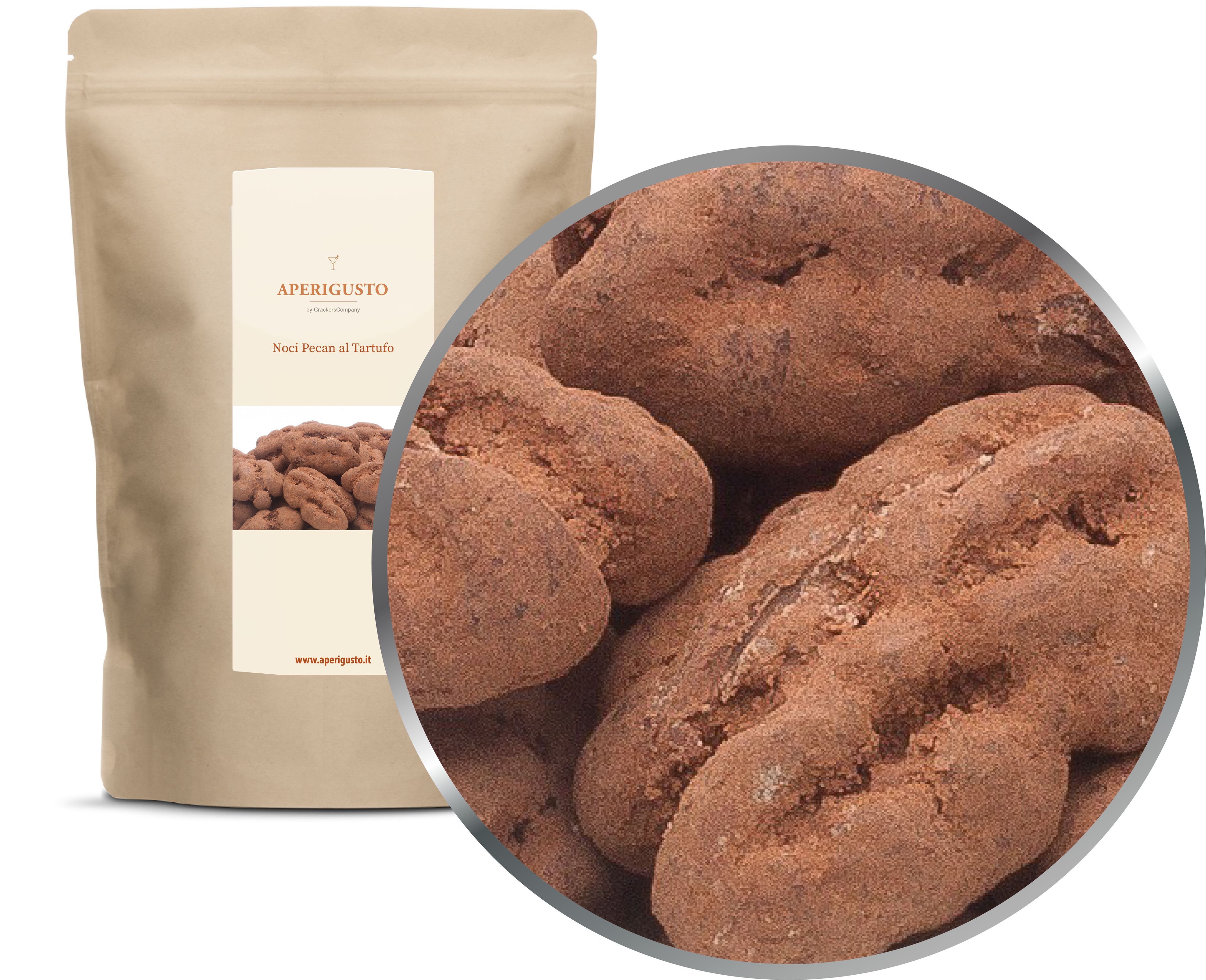 Aperigusto Zoom | P-31105-ZIP | Sacchetto ZIP | Noci Pecan al Tartufo
