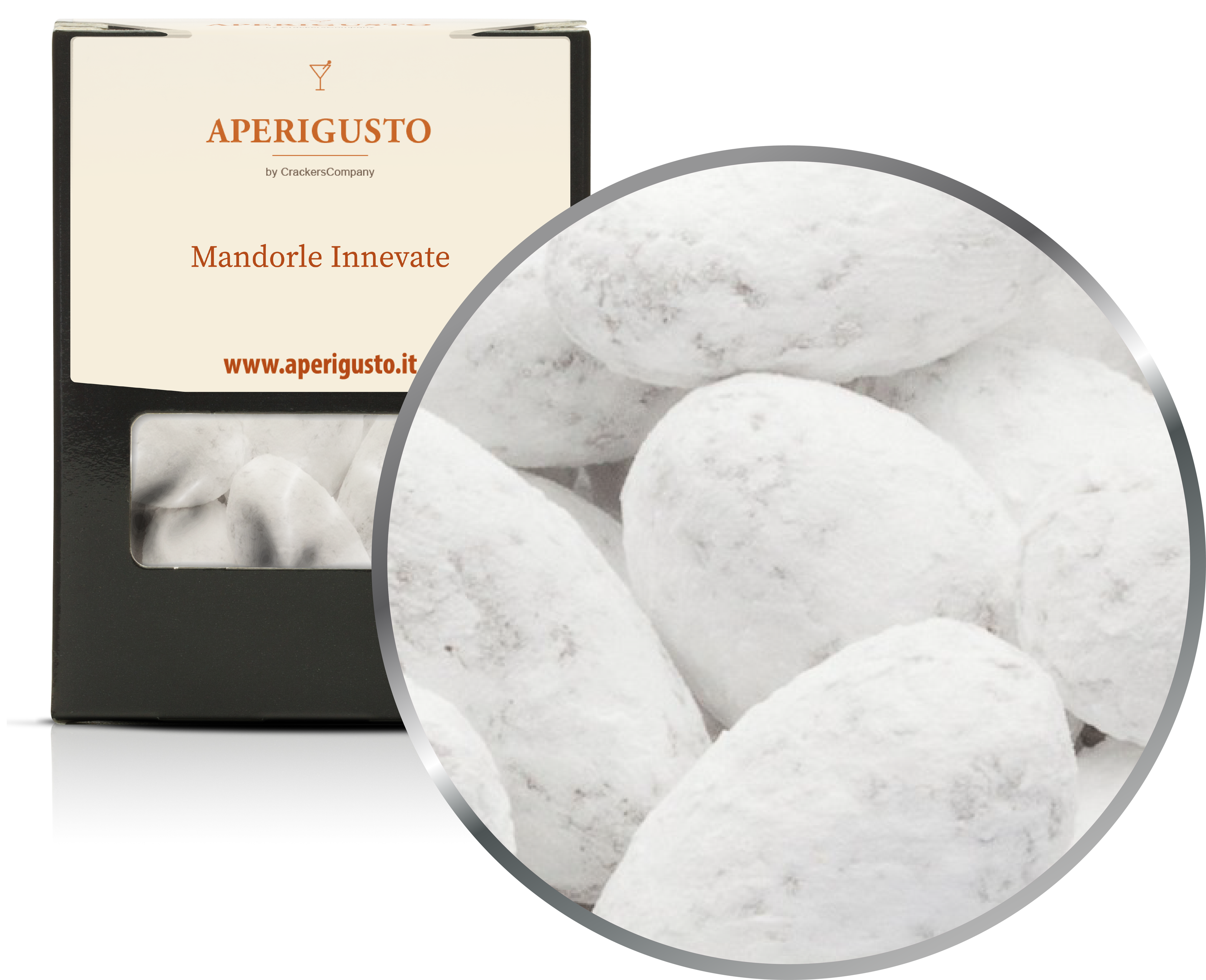 Aperigusto Zoom | P-31115-BOX | Scatola di carta | Mandorle Innevate