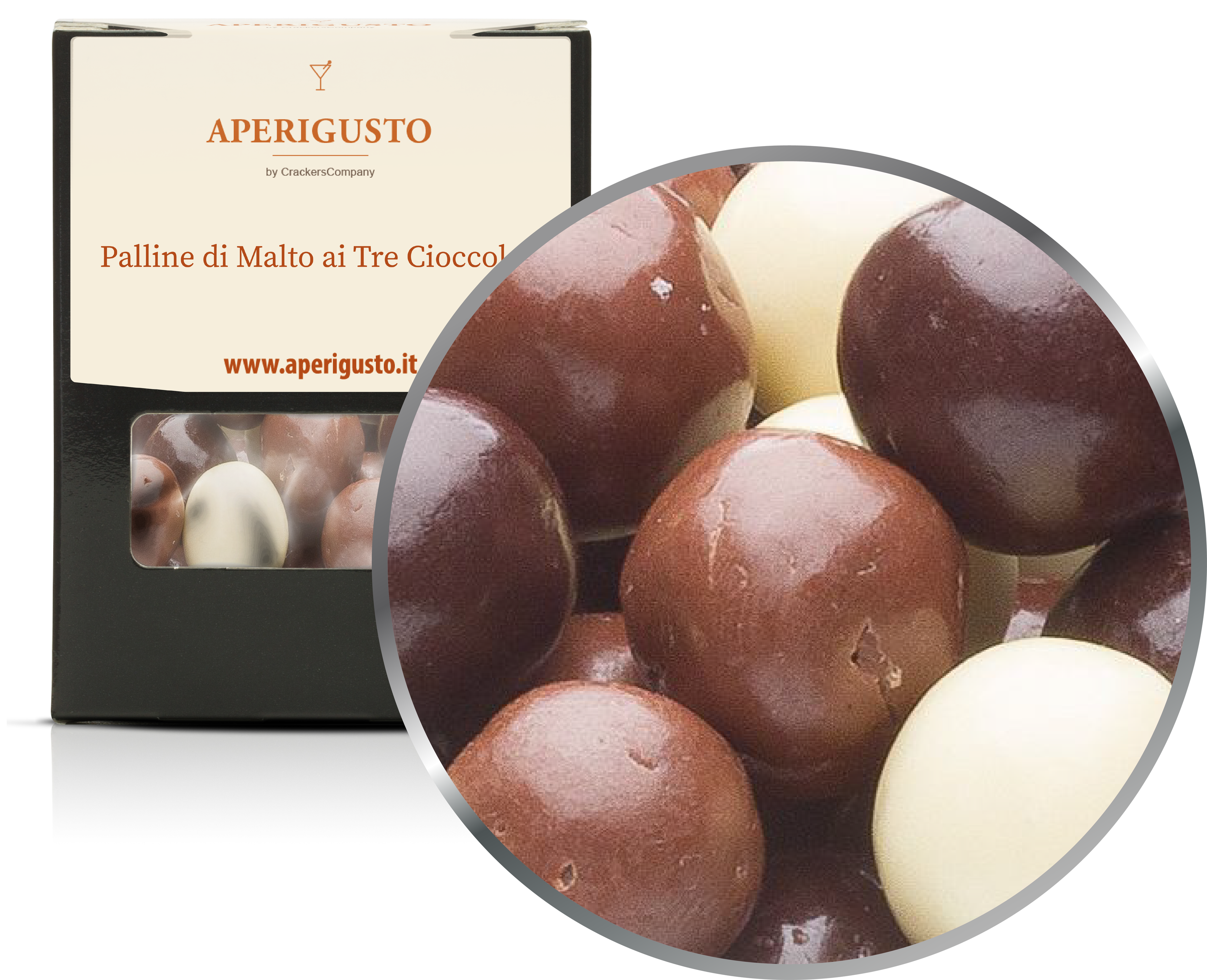 Aperigusto Zoom | P-31161-BOX | Scatola di carta | Malto 3 Cioccolati