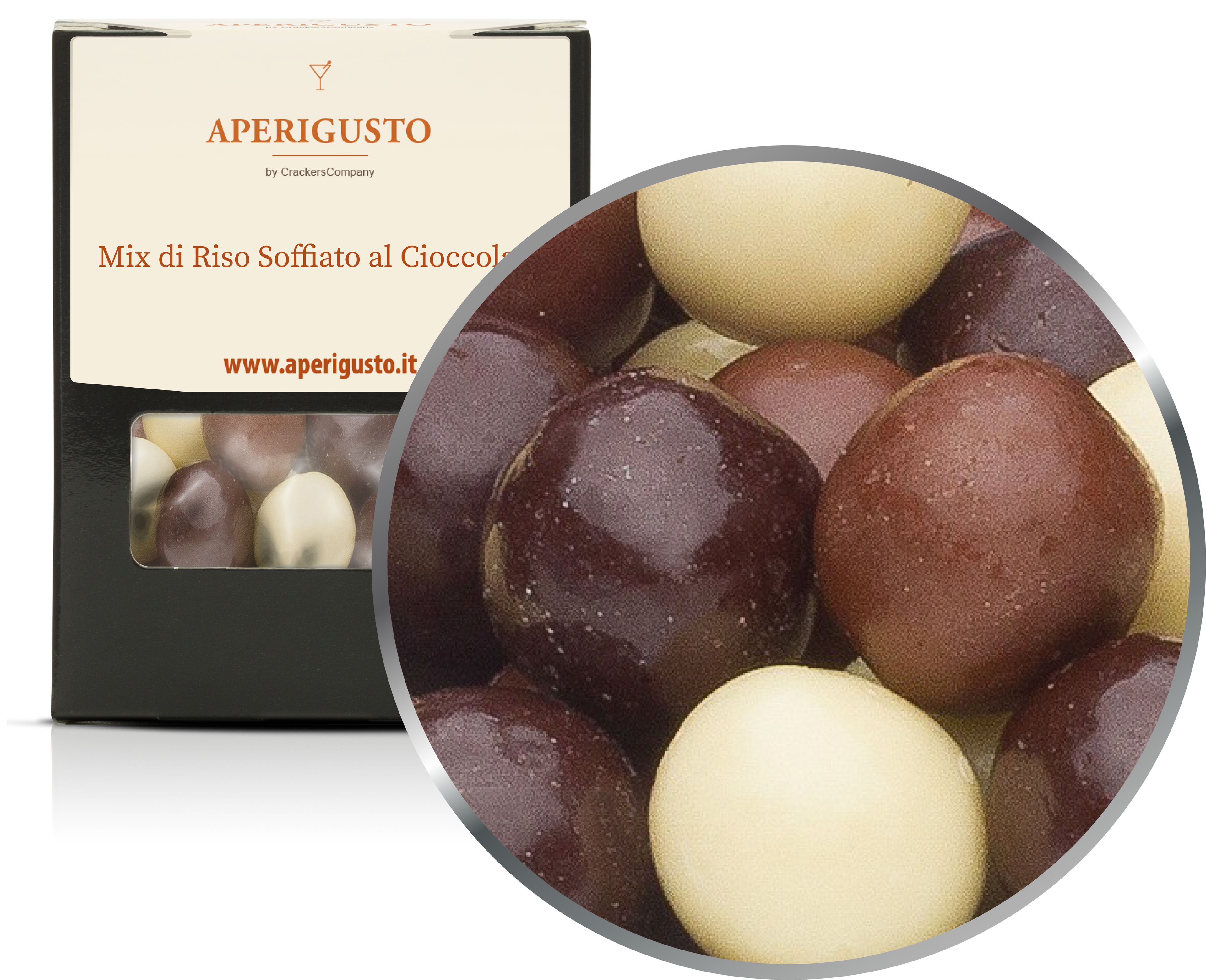 Aperigusto Zoom | P-31201-BOX | Scatola di carta | Mix Riso al Cioccolato