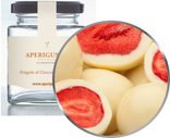 Fragole Bianche Vaso quadrato