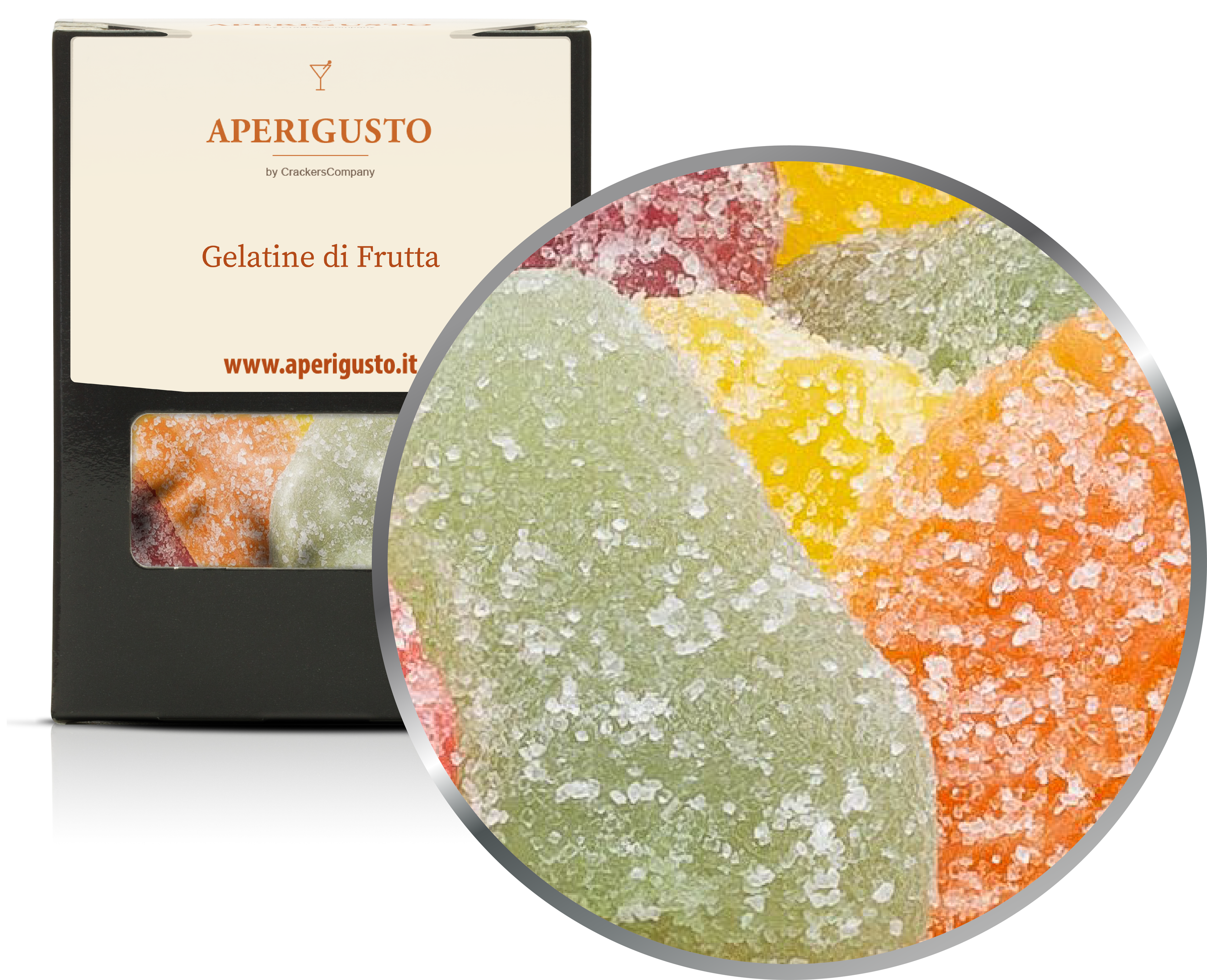 Aperigusto Zoom | P-31310-BOX | Scatola di carta | Gelatine di Frutta