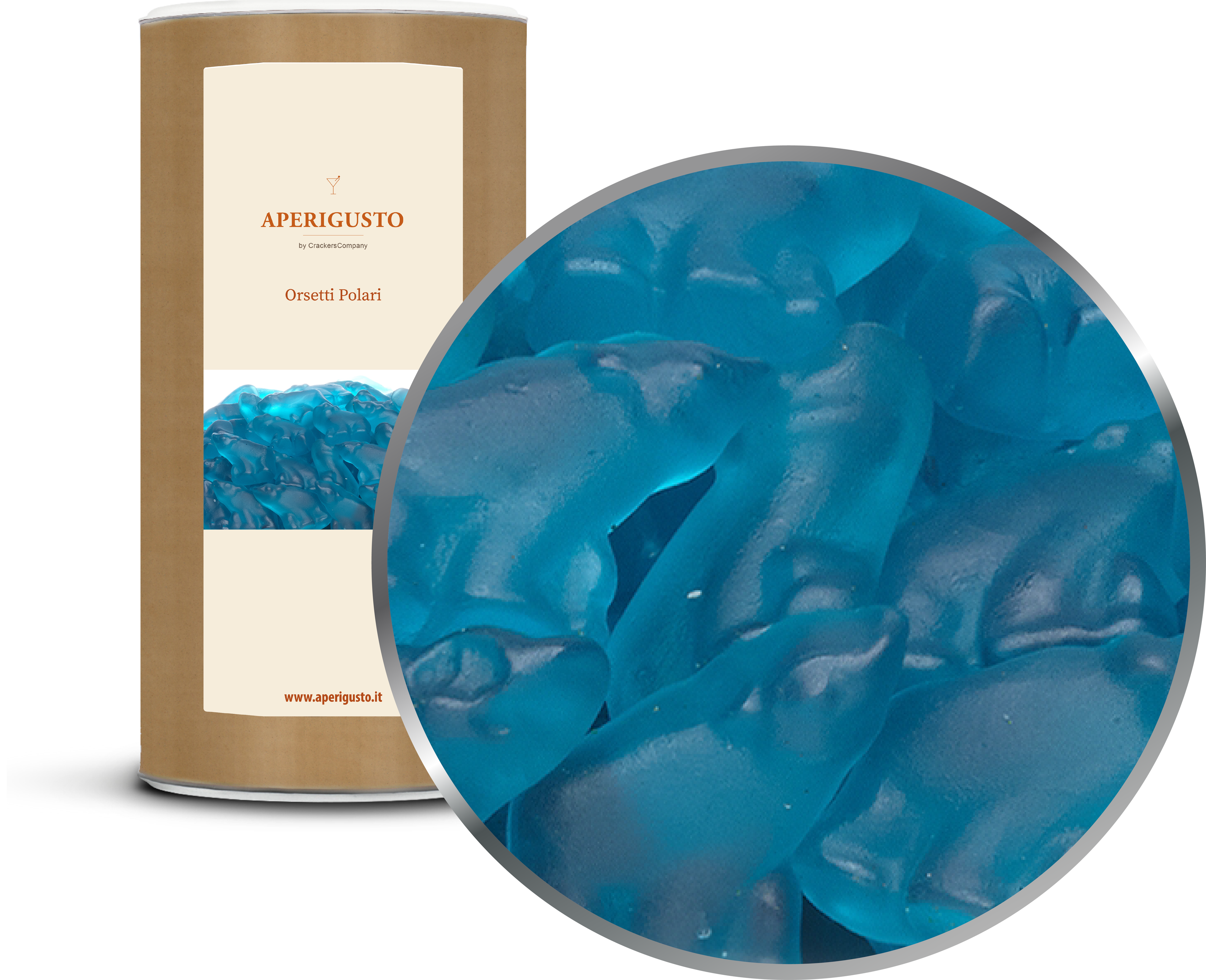 Aperigusto Zoom | P-31330-CCL | Barattolo composite grande | Orsetti Polari