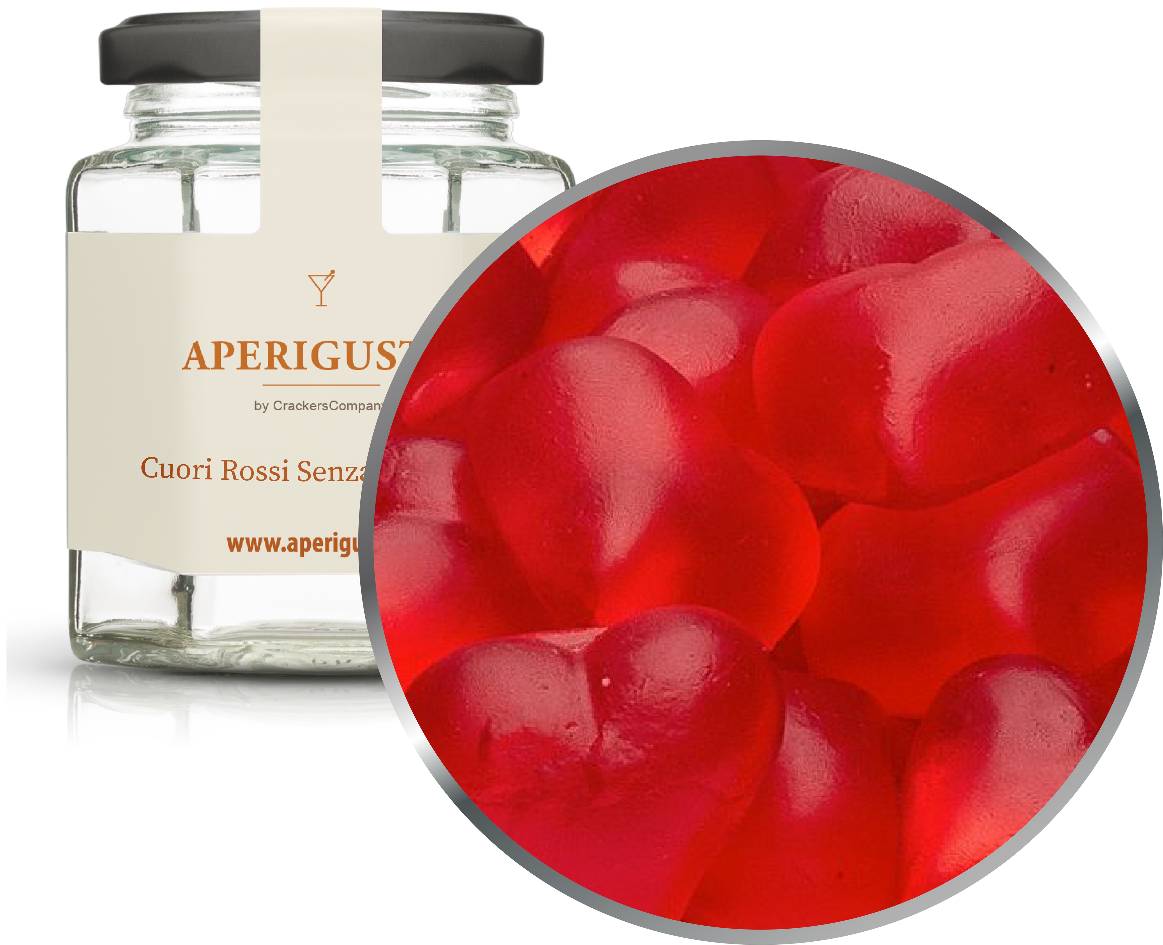 Aperigusto Zoom | P-31352-GLE | Vaso esagonale | Cuori Senza Zucchero