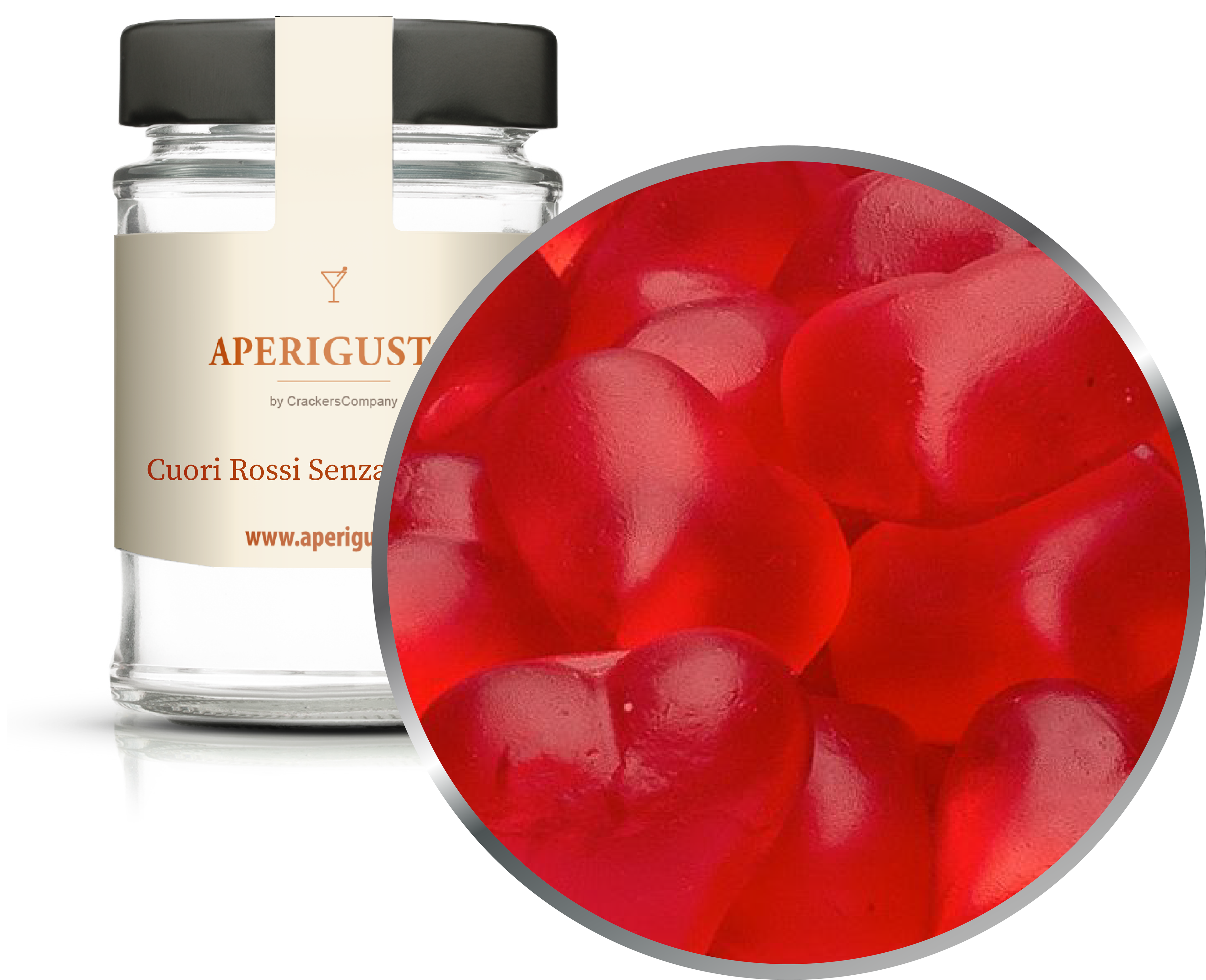 Aperigusto Zoom | P-31352-GLR | Vaso rotondo | Cuori Senza Zucchero