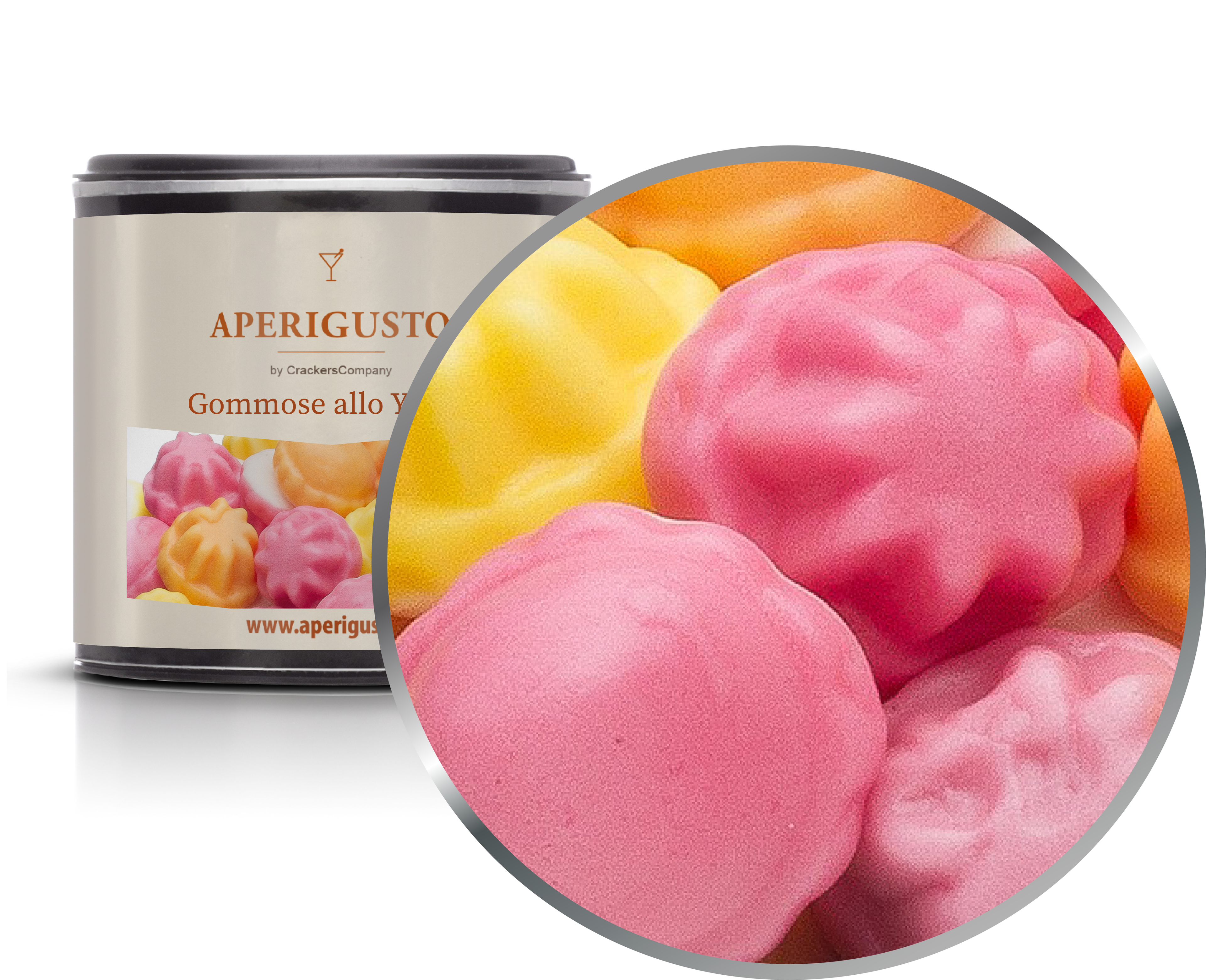 Aperigusto Zoom | P-31430-CCS | Barattolo composite piccolo | Gommose allo Yogurt