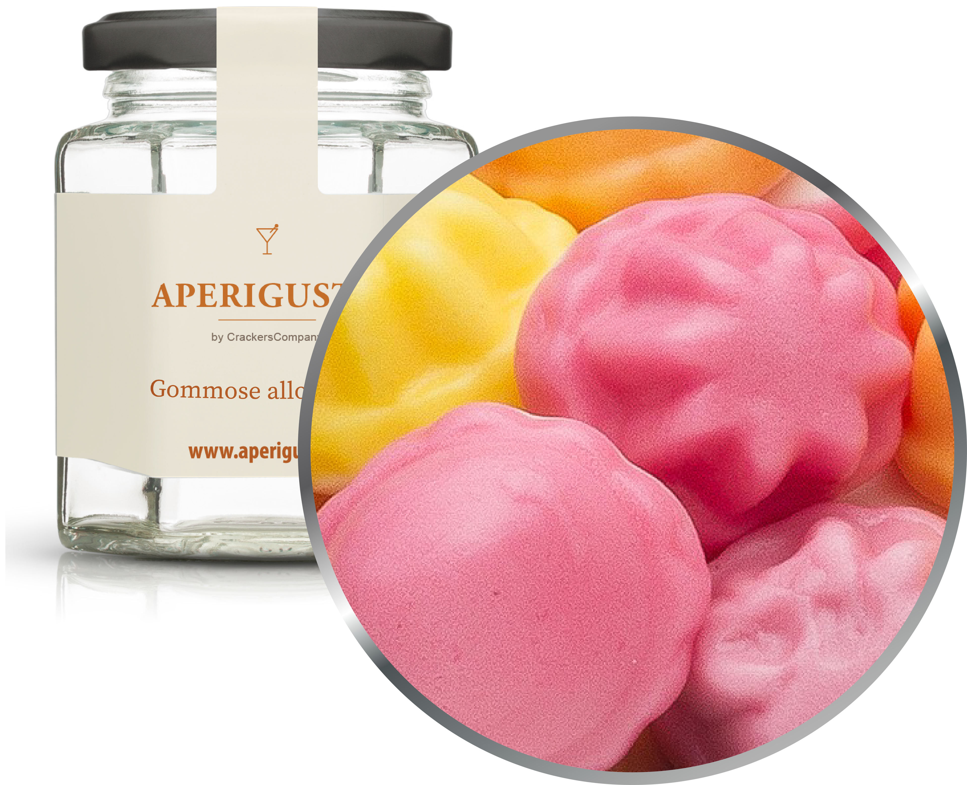 Aperigusto Zoom | P-31430-GLE | Vaso esagonale | Gommose allo Yogurt