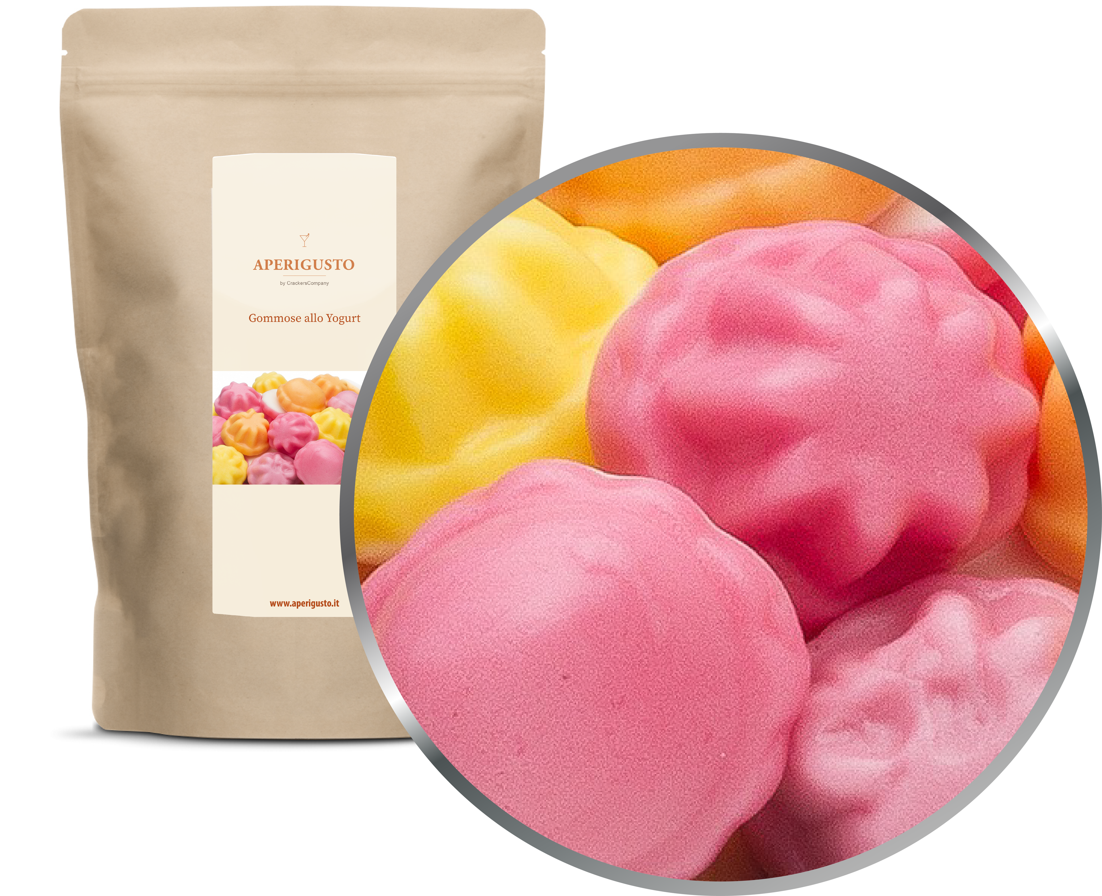 Aperigusto Zoom | P-31430-ZIP | Sacchetto ZIP | Gommose allo Yogurt
