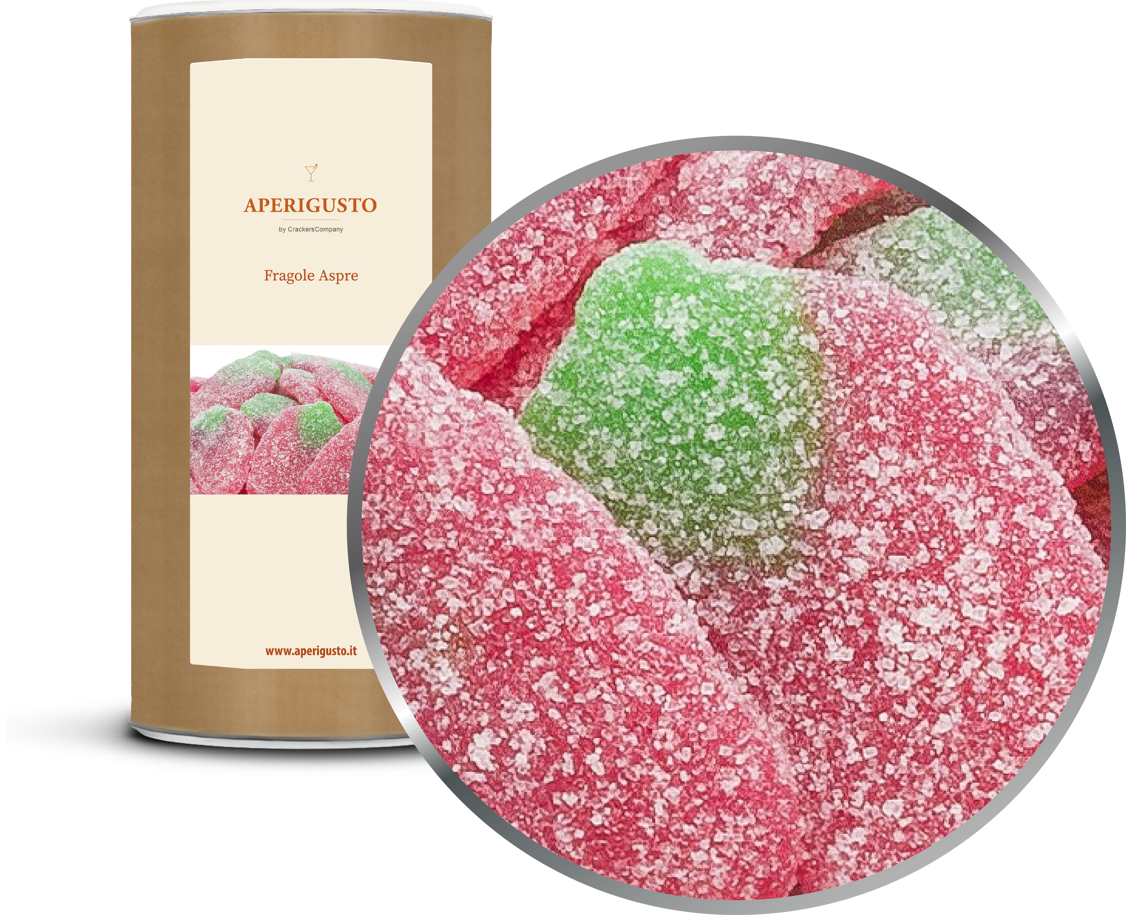 Aperigusto Zoom | P-31510-CCL | Barattolo composite grande | Fragole Aspre
