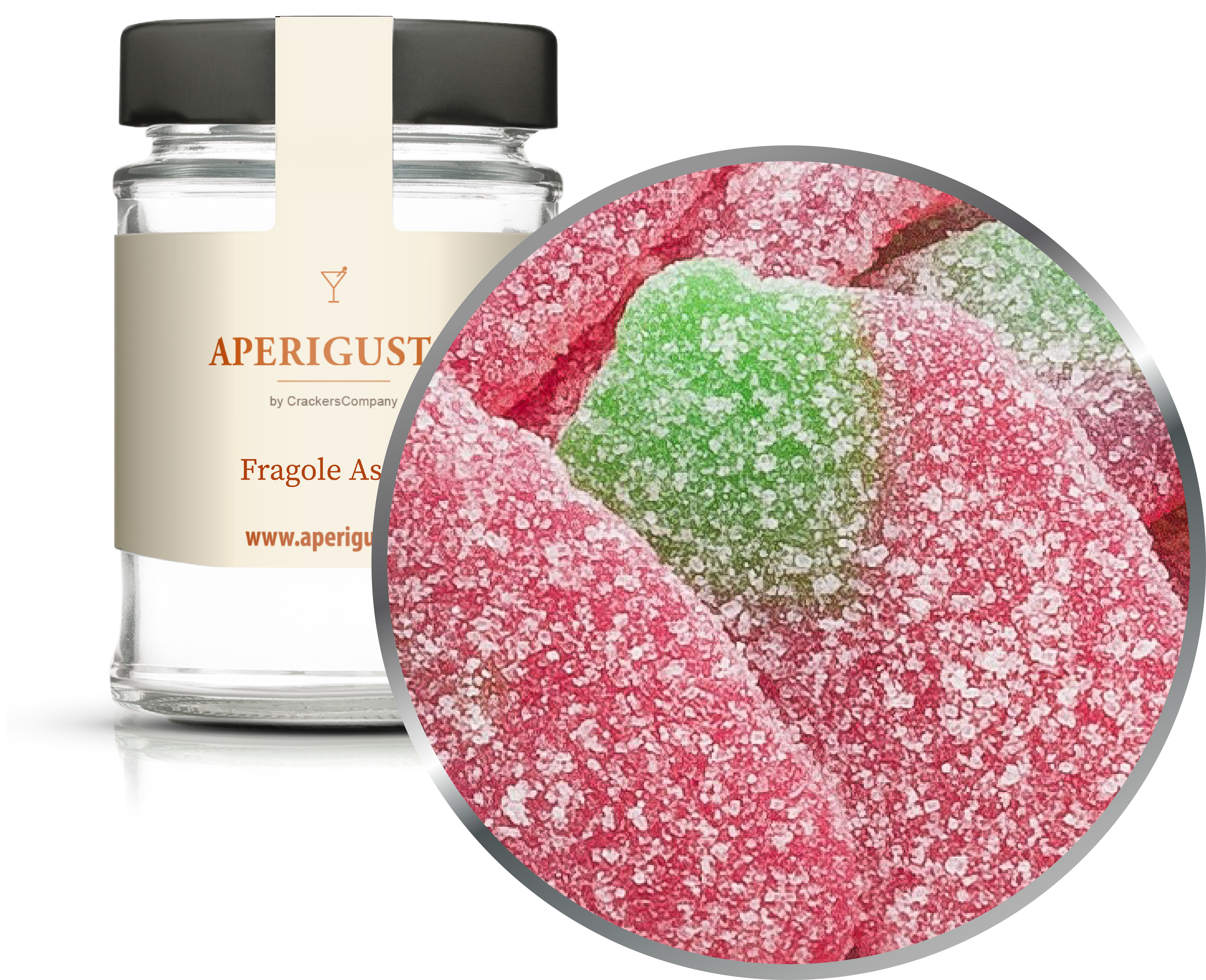 Aperigusto Zoom | P-31510-GLR | Vaso rotondo | Fragole Aspre