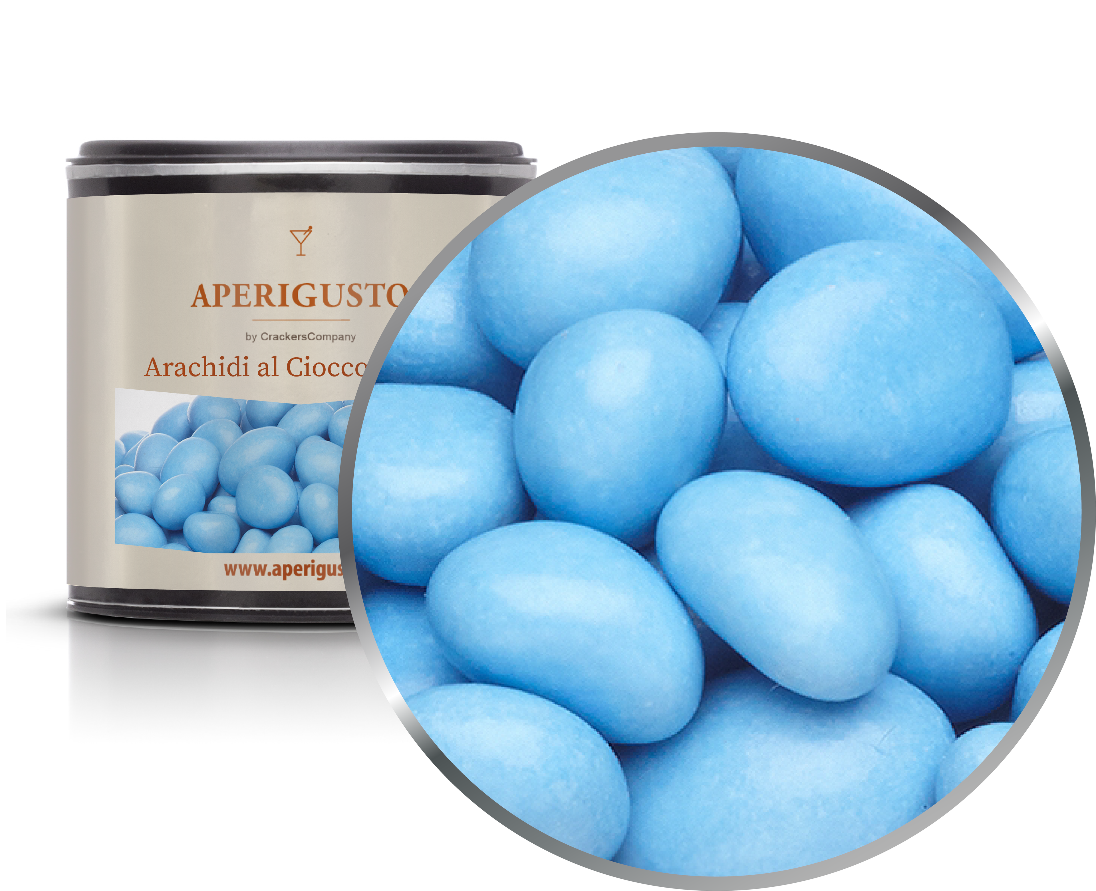 Aperigusto Zoom | P-35009-CCS | Barattolo composite piccolo | Arachidi Blu