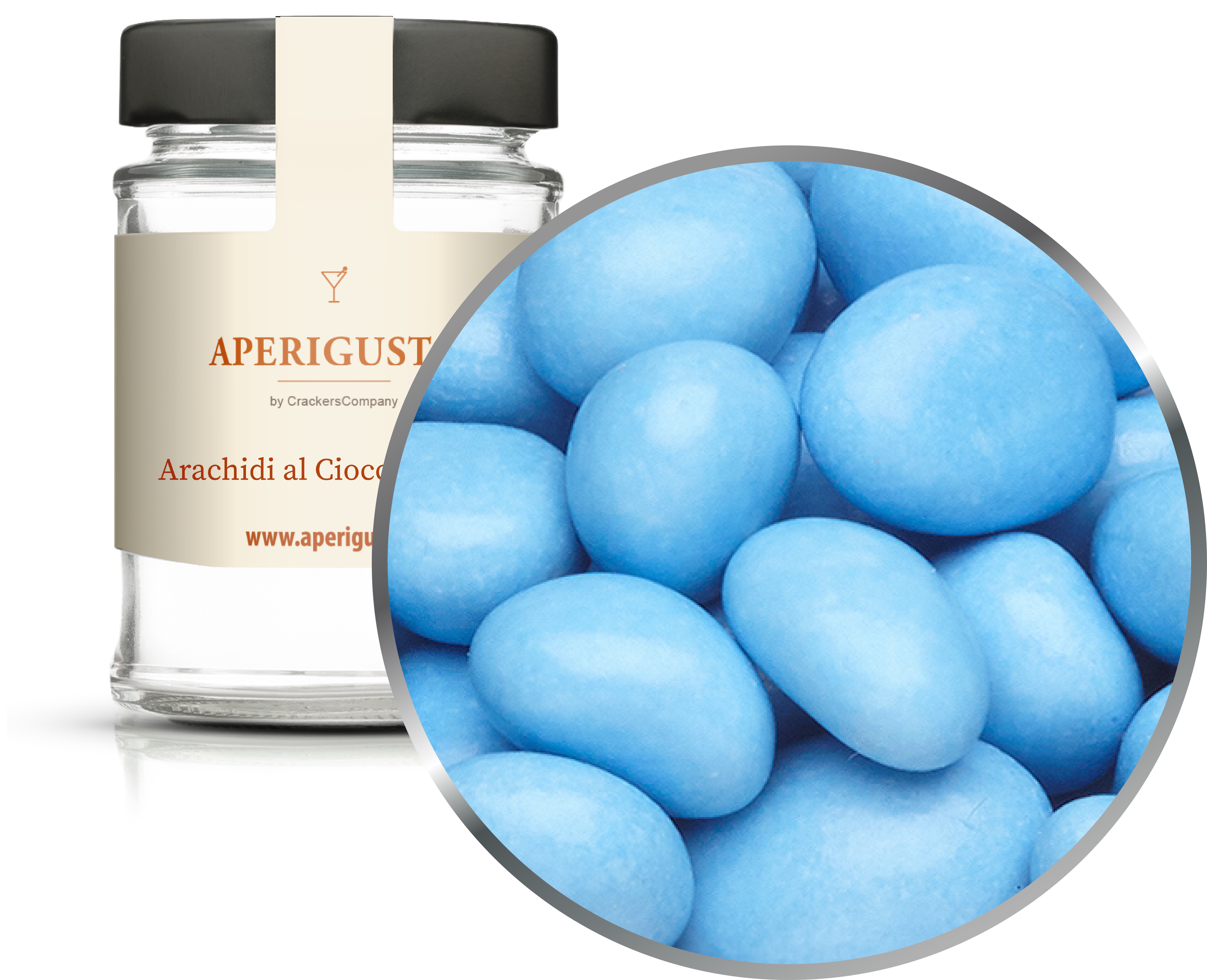 Aperigusto Zoom | P-35009-GLR | Vaso rotondo | Arachidi Blu